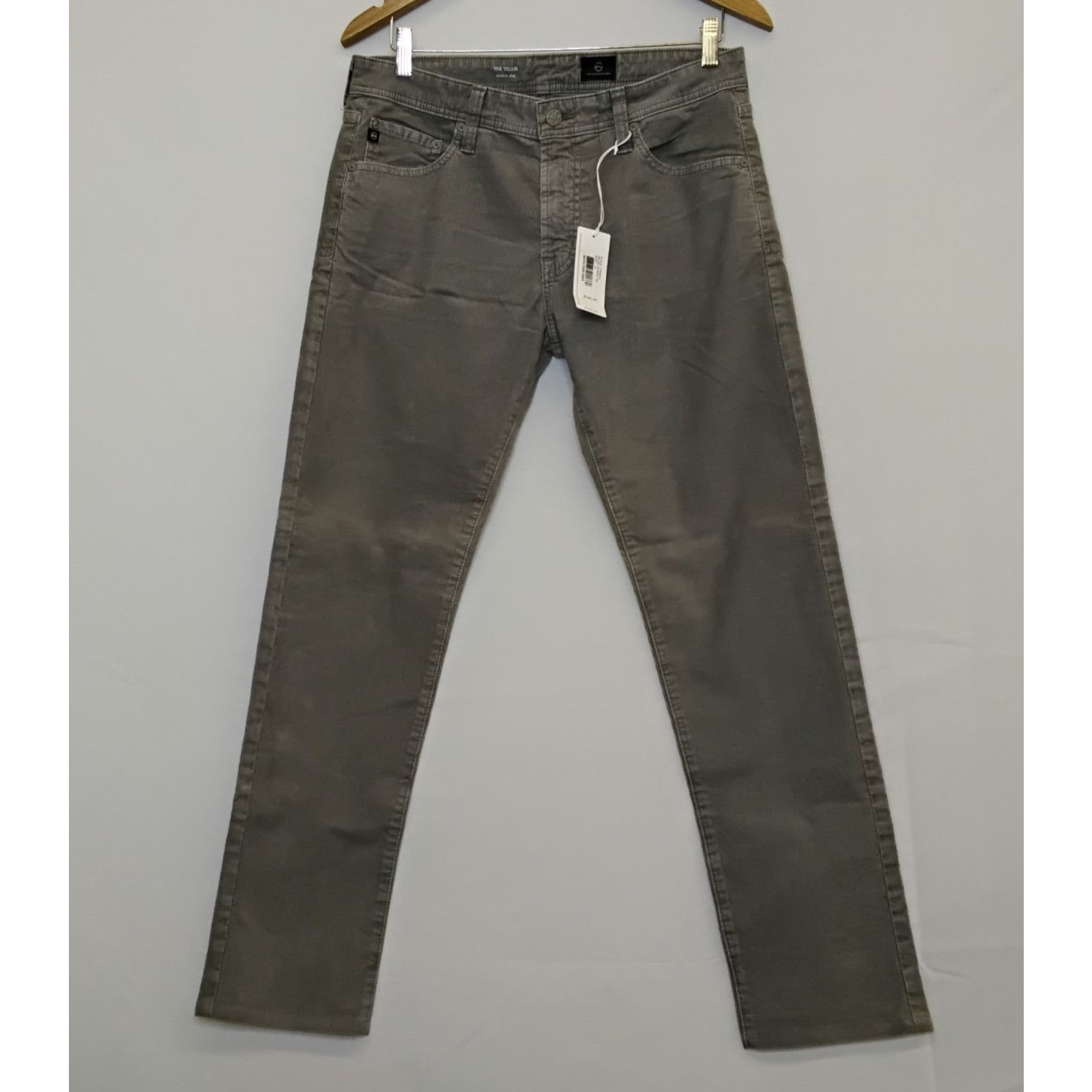 AG Adriano Goldschmied AG Adriano Goldschmied Cords The Tellis Men's 31x34 Gray NWT Size US 31 - 2 Thumbnail