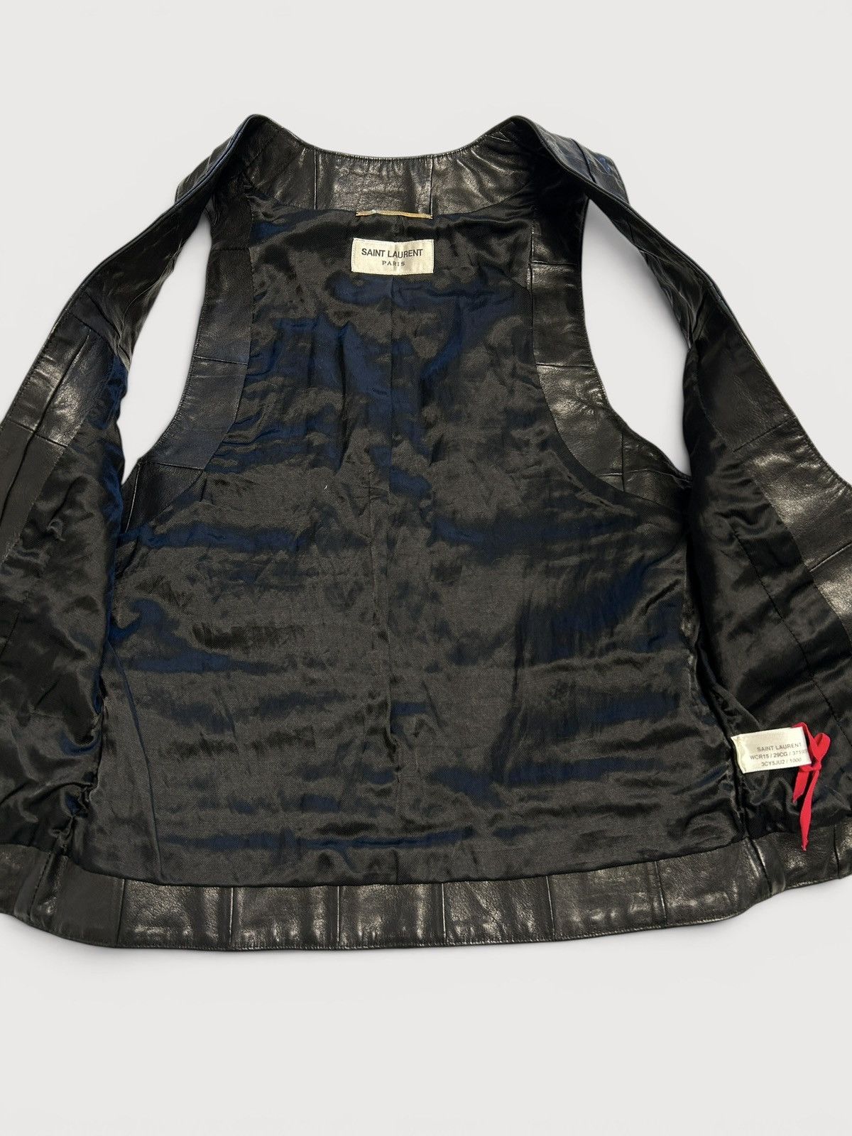 Saint Laurent Paris SS2015 Psych Rock Patchwork Leather Vest Size US S / EU 44-46 / 1 - 3 Thumbnail