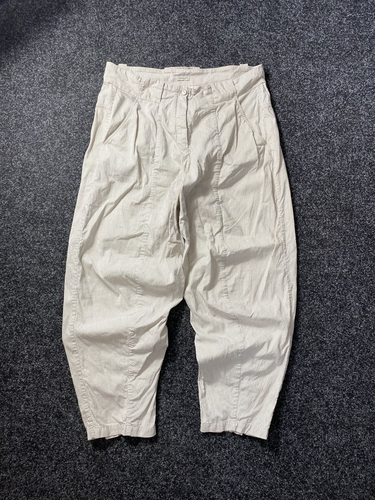 Annette Gortz × Rundholz Gothic Annette Gortz Baggy Relaxed Womens Striped Pants Rare Size 33" - 1 Thumbnail