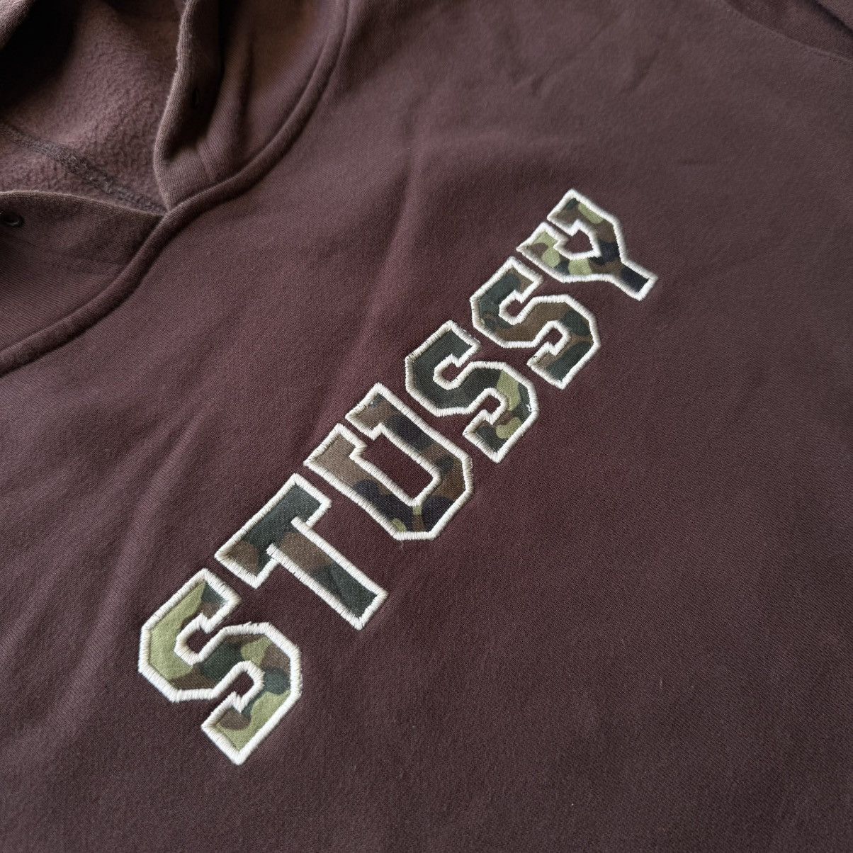 Stussy Stussy Brown Hoodie 90's Size US L / EU 52-54 / 3 - 3 Thumbnail