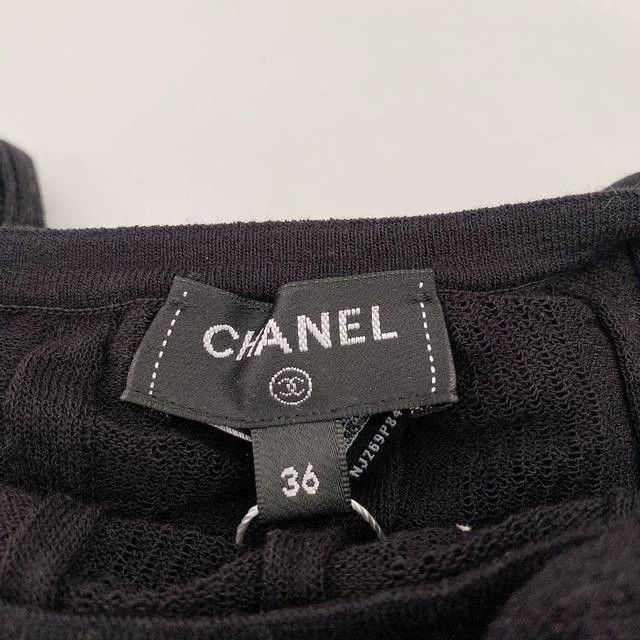 Chanel Chanel Black one-shoulder vest Size XS / US 0-2 / IT 36-38 - 6 Thumbnail