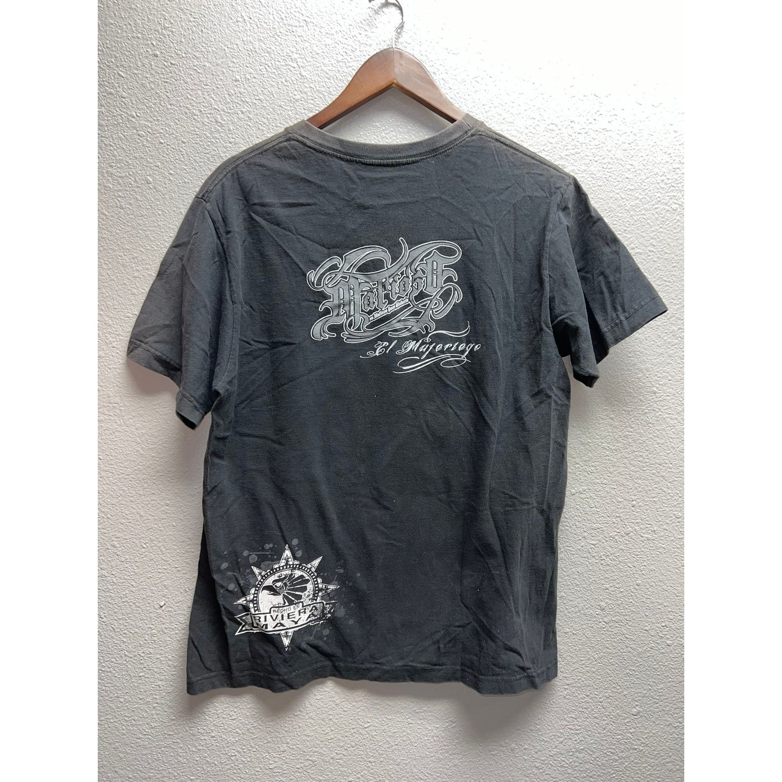Vintage Mafioso El Mujertego Shirt Graphic Black Riviera Maya Tee L Size US L / EU 52-54 / 3 - 9 Thumbnail