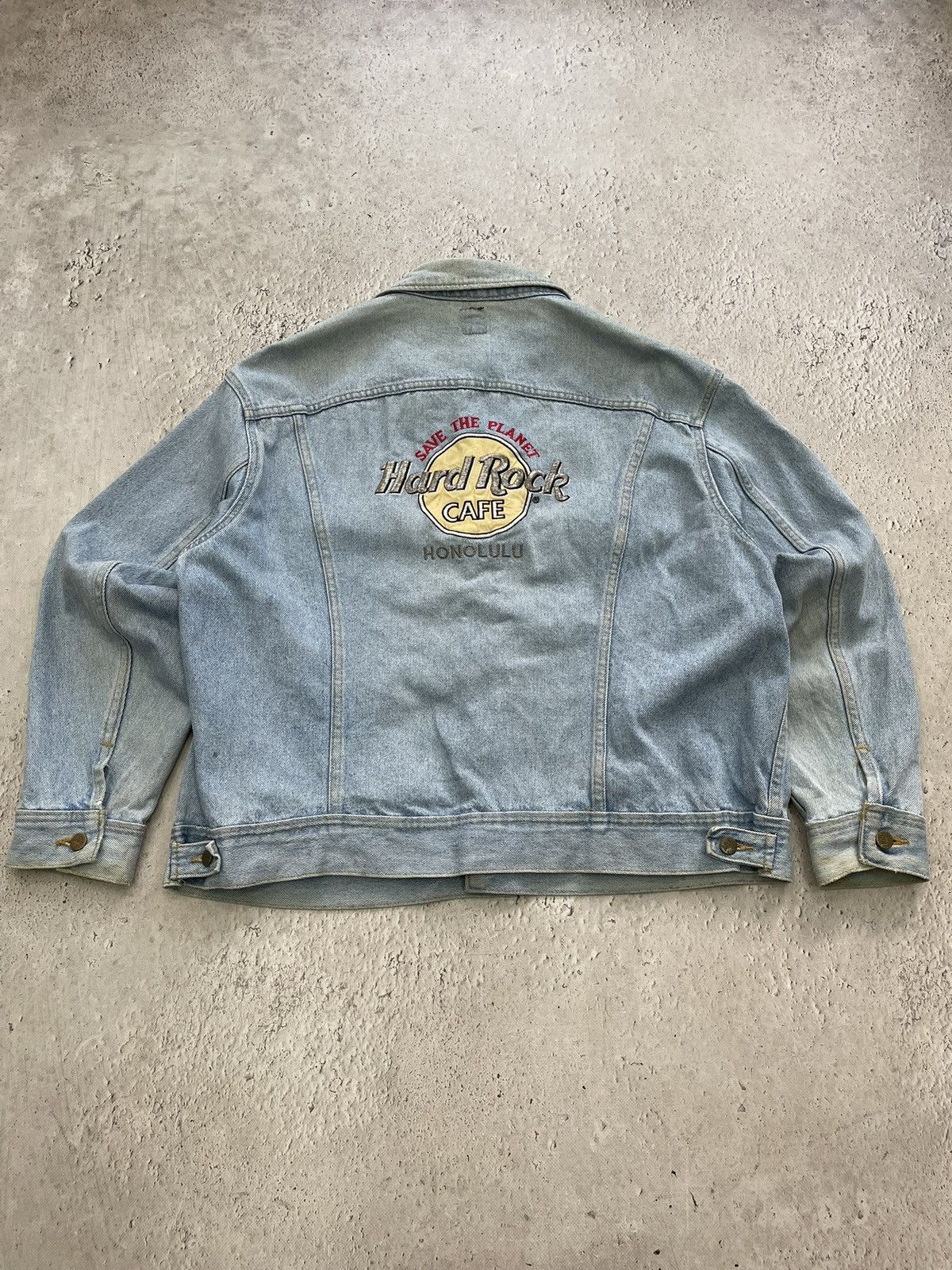 Lee Lee raider x hard rock cafe distessed faded jacket Size US XL / EU 56 / 4 - 8 Thumbnail