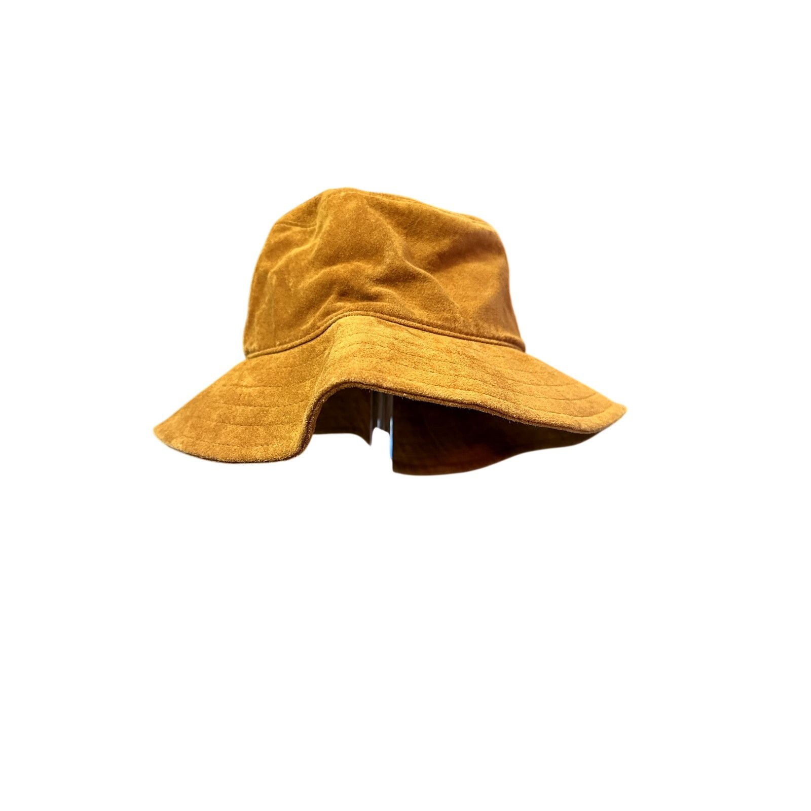 Vintage 90's Timberland Tan 100% Leather Suede Bucket Hat XL