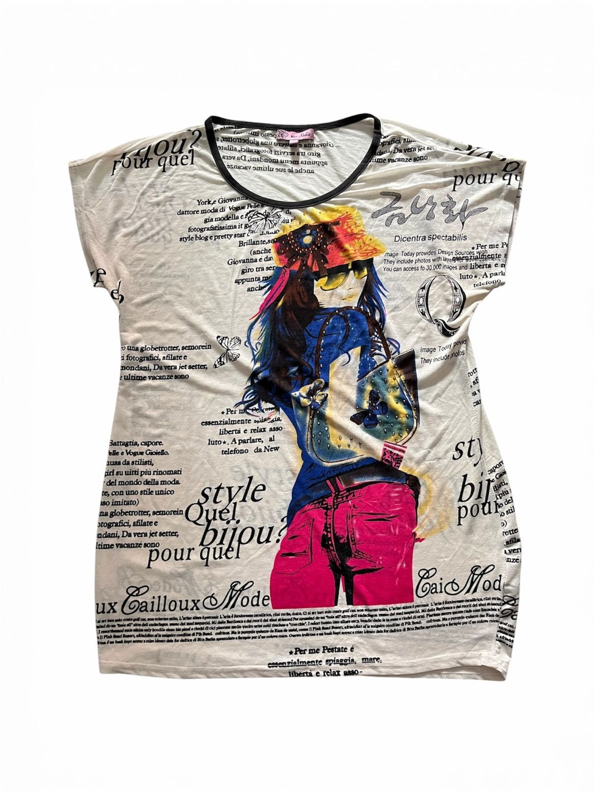 Hysteric Glamour 2000s miss nadia glitter mesh top tshirt Size US M / EU 48-50 / 2 - 1 Thumbnail