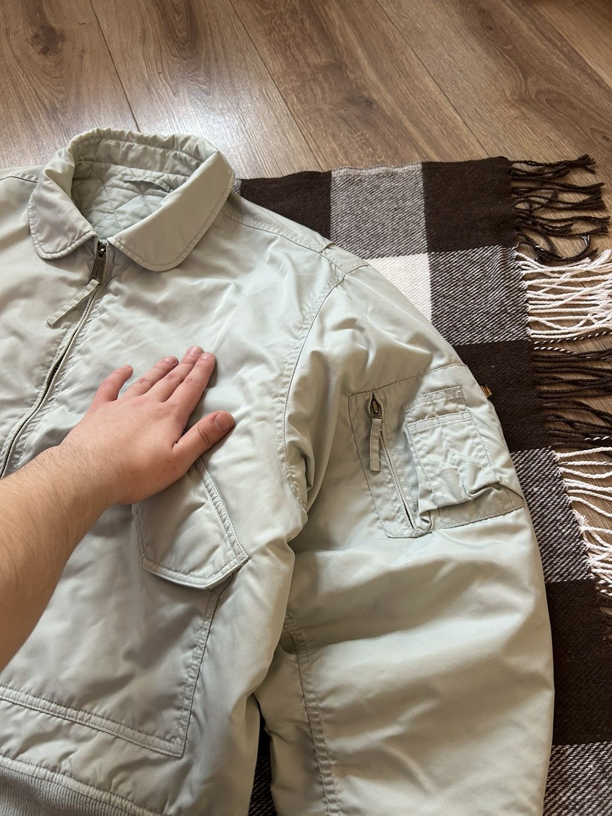 Vintage Vintage Buster CWU MA-1 bomber jacket mens rare Size US L / EU 52-54 / 3 - 3 Thumbnail