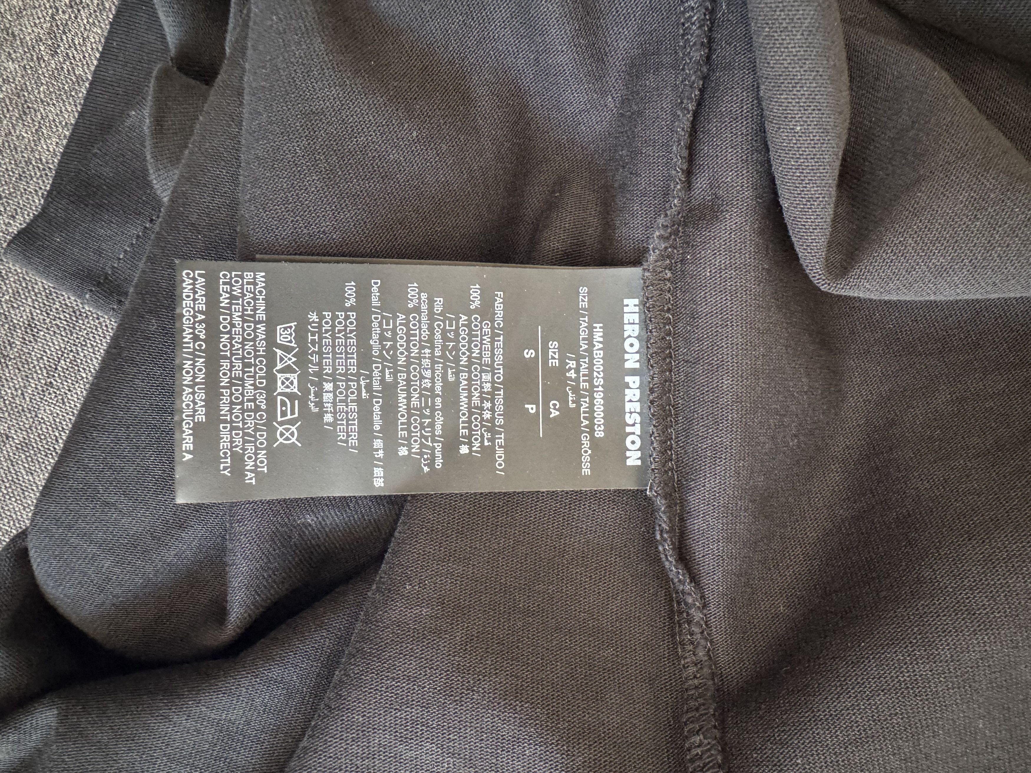 Heron Preston Heron Preston Black Graphic Long Sleeve Shirt Size Small Size US S / EU 44-46 / 1 - 9 Thumbnail