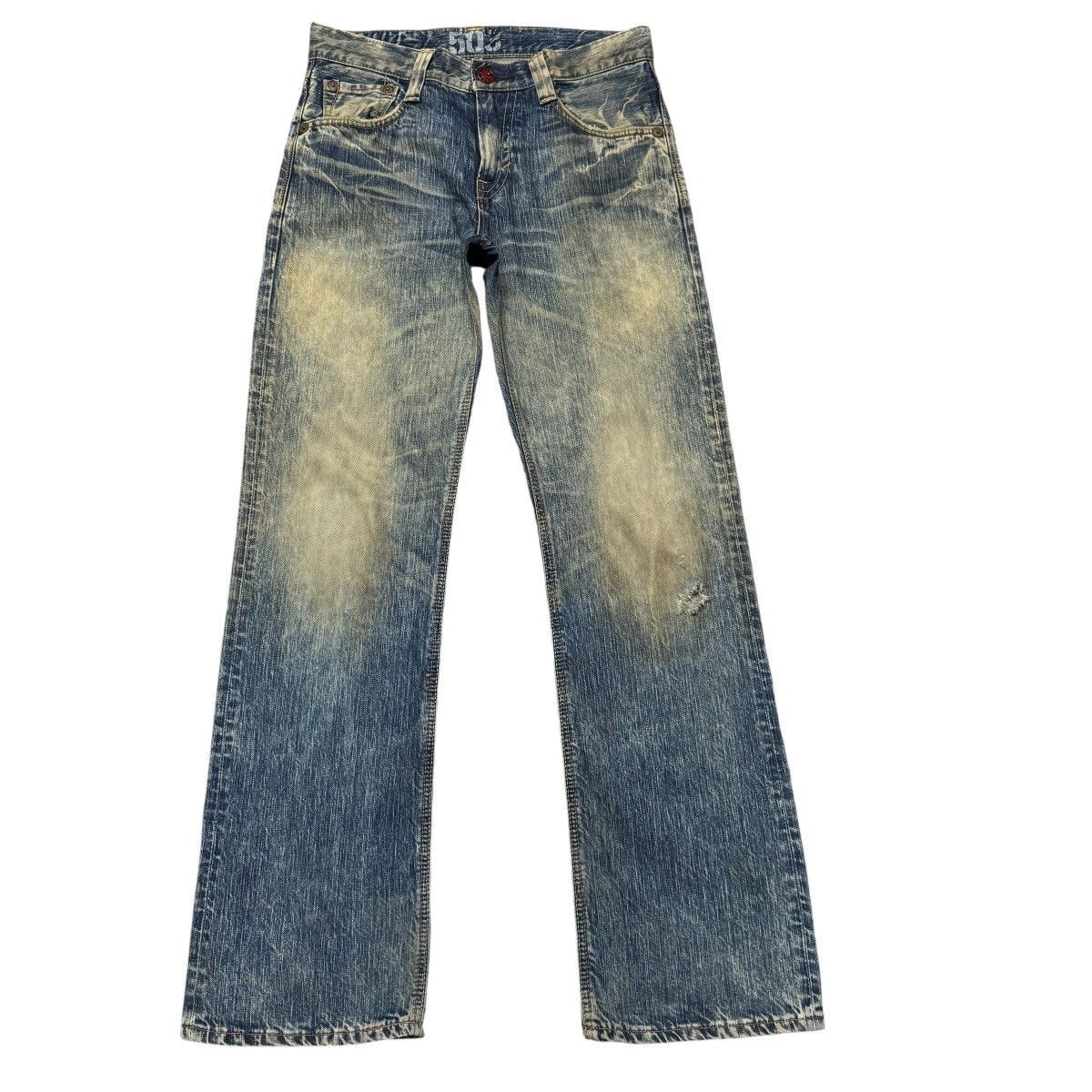Edwin Vintage Edwin 503 Mudwash Denim Distressed Jeans Size US 31 - 1 Thumbnail