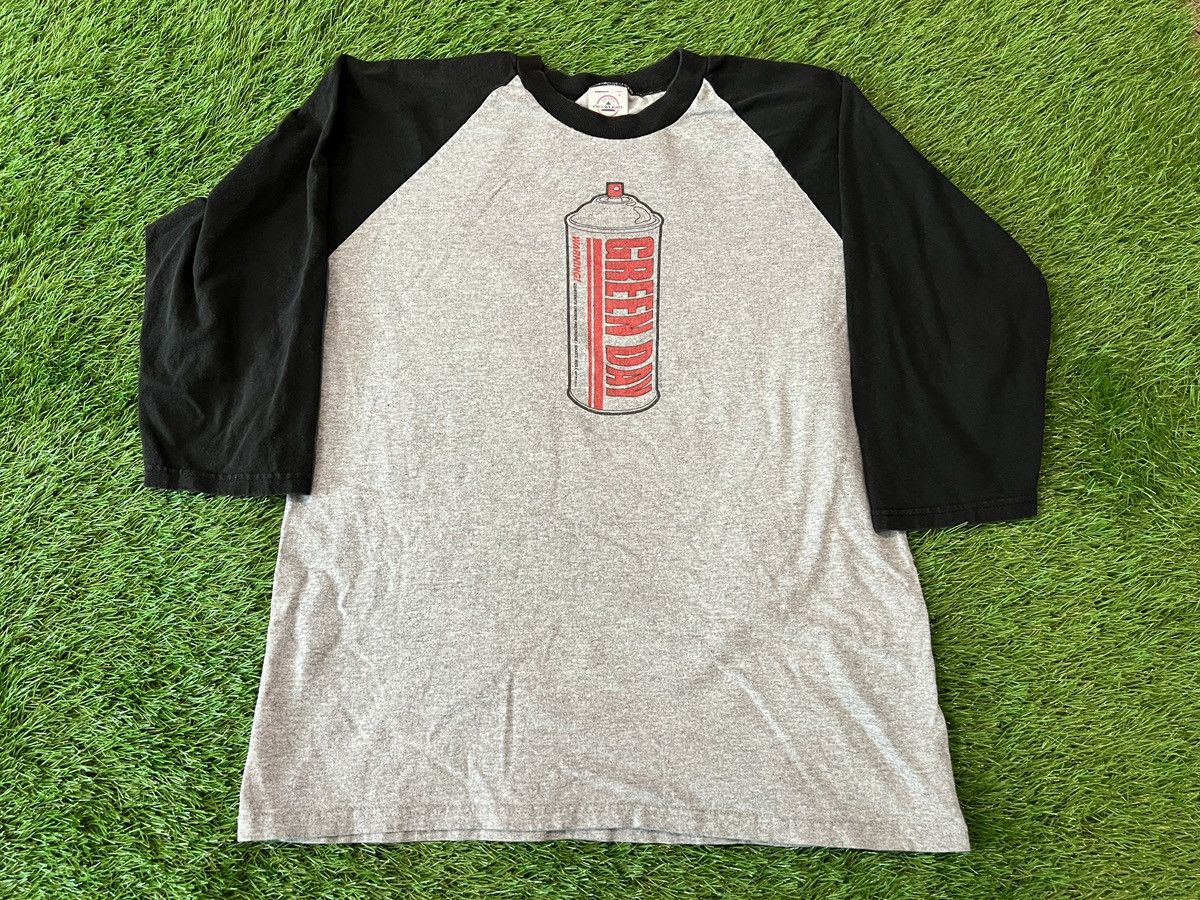 Band Tees × Vintage 2002 Green Day Raglan Baseball Shirt Warning Promo Album Y2K Size US M / EU 48-50 / 2 - 1 Thumbnail