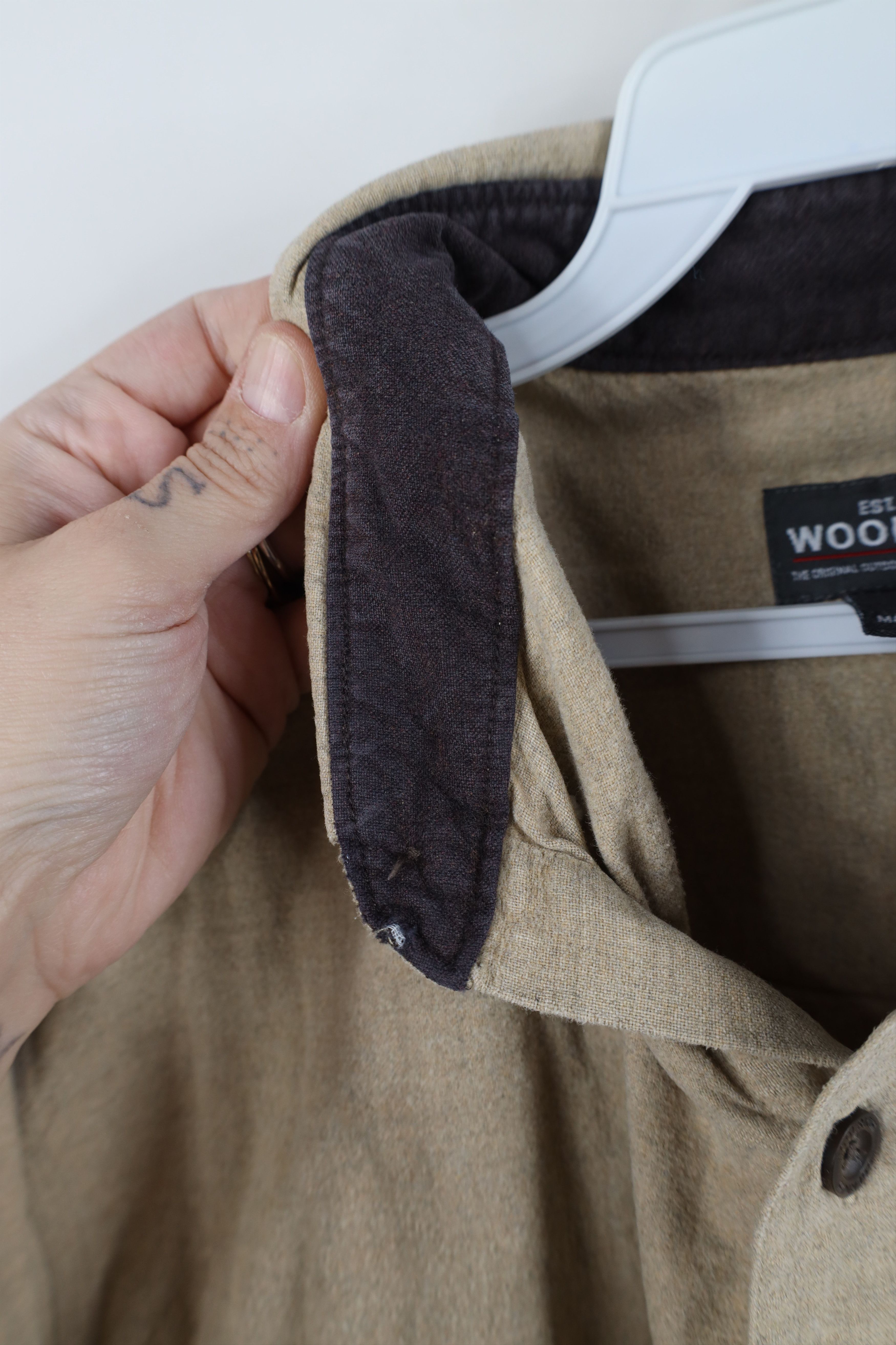 Woolrich Woolen Mills Vintage Woolrich Chamois Cloth Collared Button Down Shirt Size US L / EU 52-54 / 3 - 8 Thumbnail