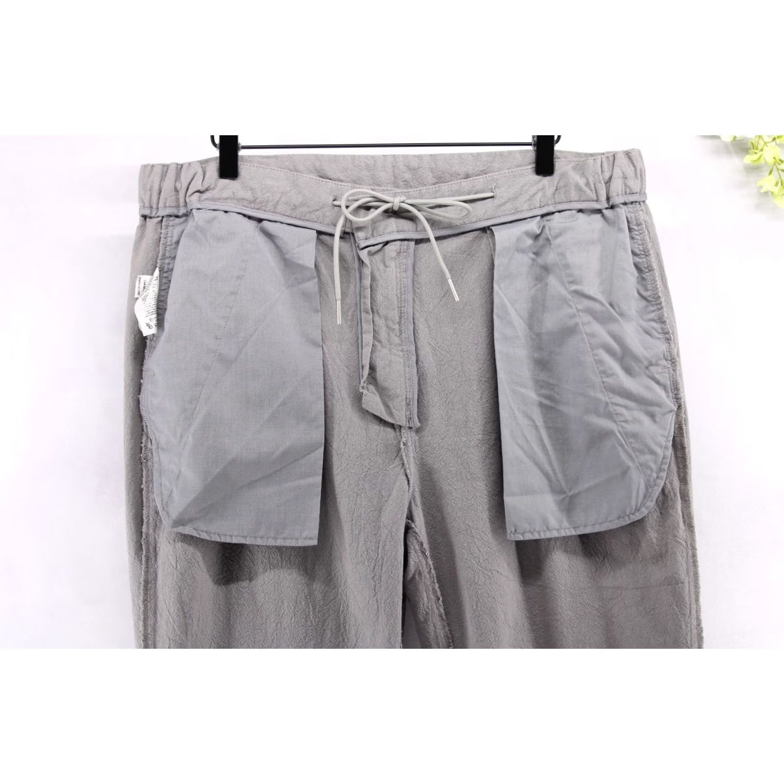 Zanerobe ZANEROBE Men's Suitshot Pants Chino Drawstring Tapered Grey 34X30 Size 34R - 7 Thumbnail
