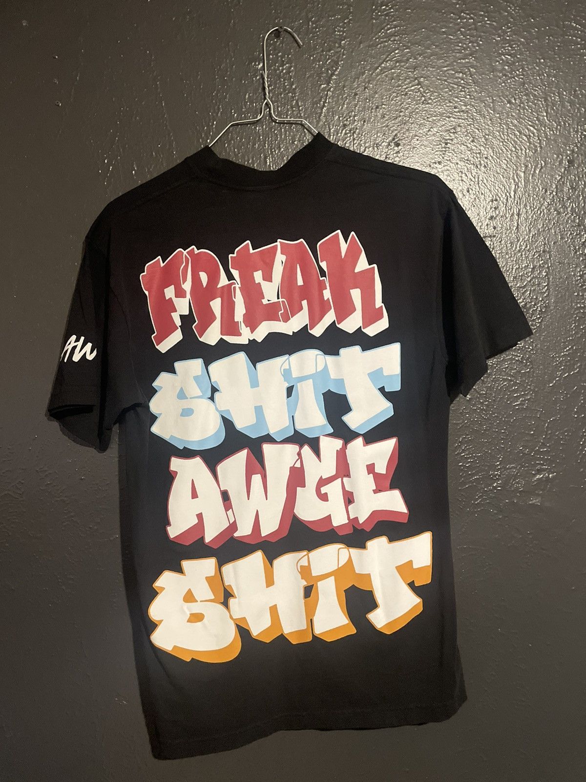 Asap Rocky A$AP ROCKY AWGE A$AP MOB FREAK SHIT AWGE SHIT T-SHIRT | Grailed