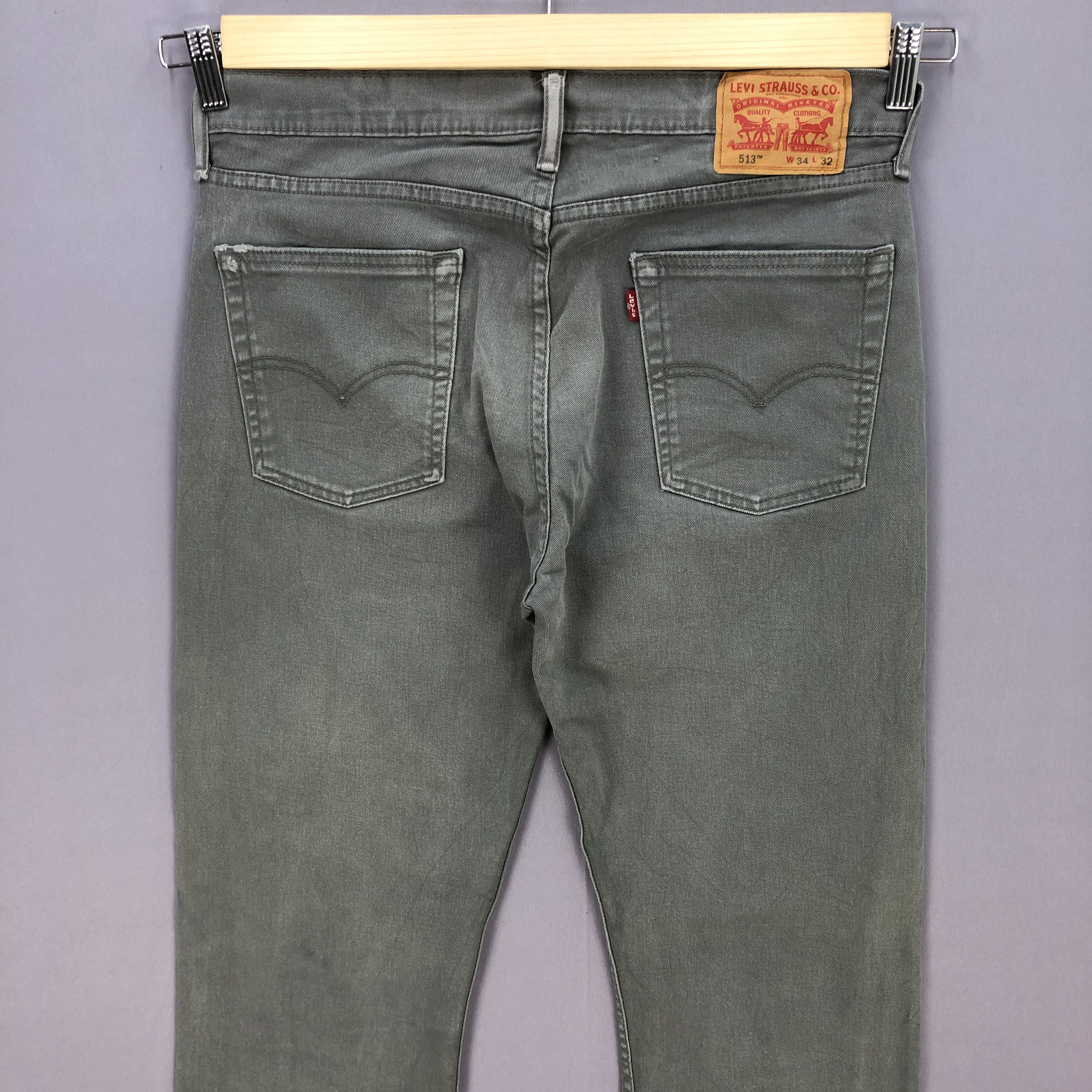 Levi's Vintage Levis Dirty Jeans Levi's Ash Gray Black Denim Pants Size US 34 / EU 50 - 4 Thumbnail