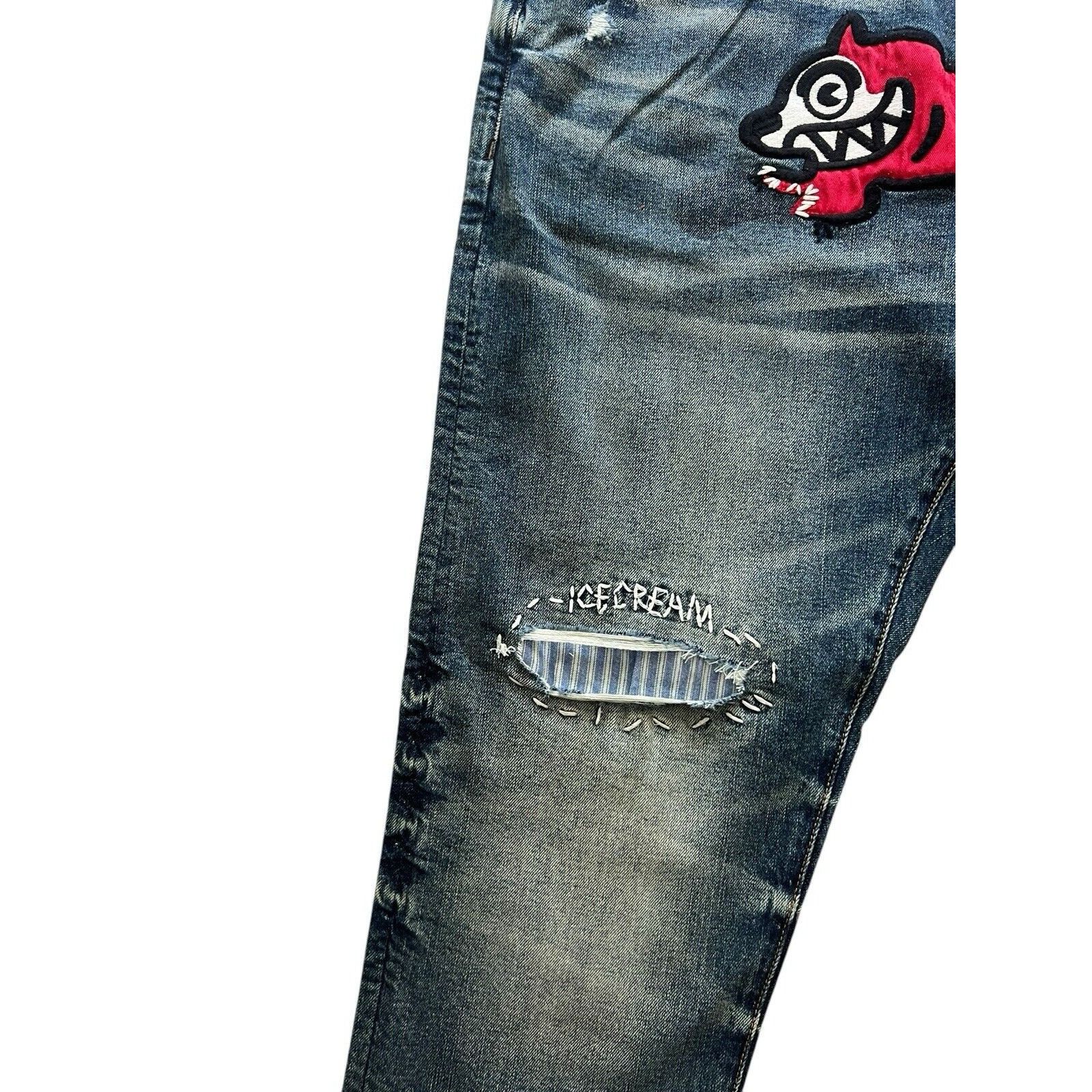 Billionaire Boys Club × Icecream ICECREAM Billionaire Boys Club Mens Jeans Blue Size 40/32 Size US 40 / EU 56 - 5 Thumbnail