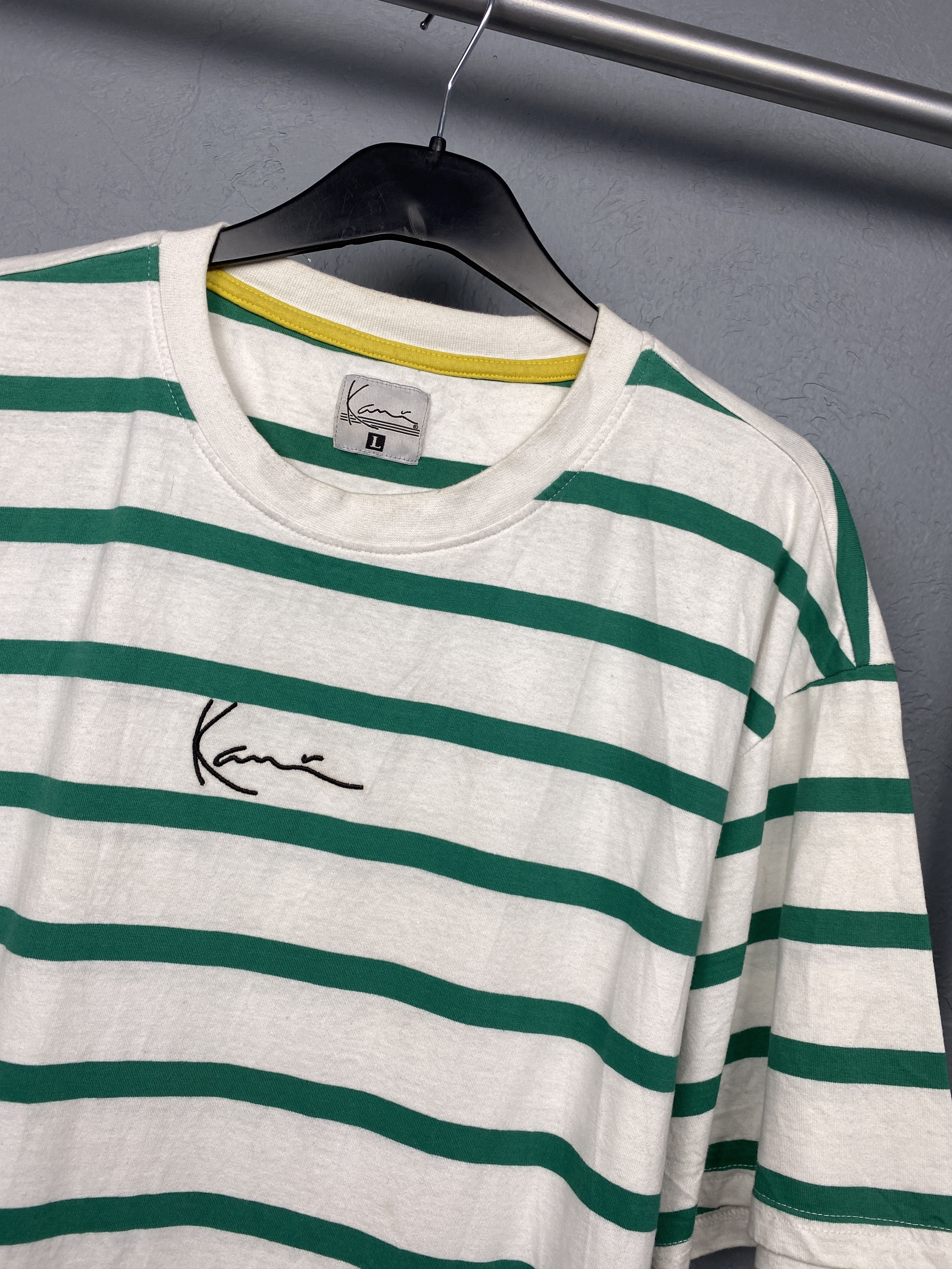 Karl Kani Karl Kani Vintage Mens Striped T-Shirt Tee Size US L / EU 52-54 / 3 - 2 Thumbnail
