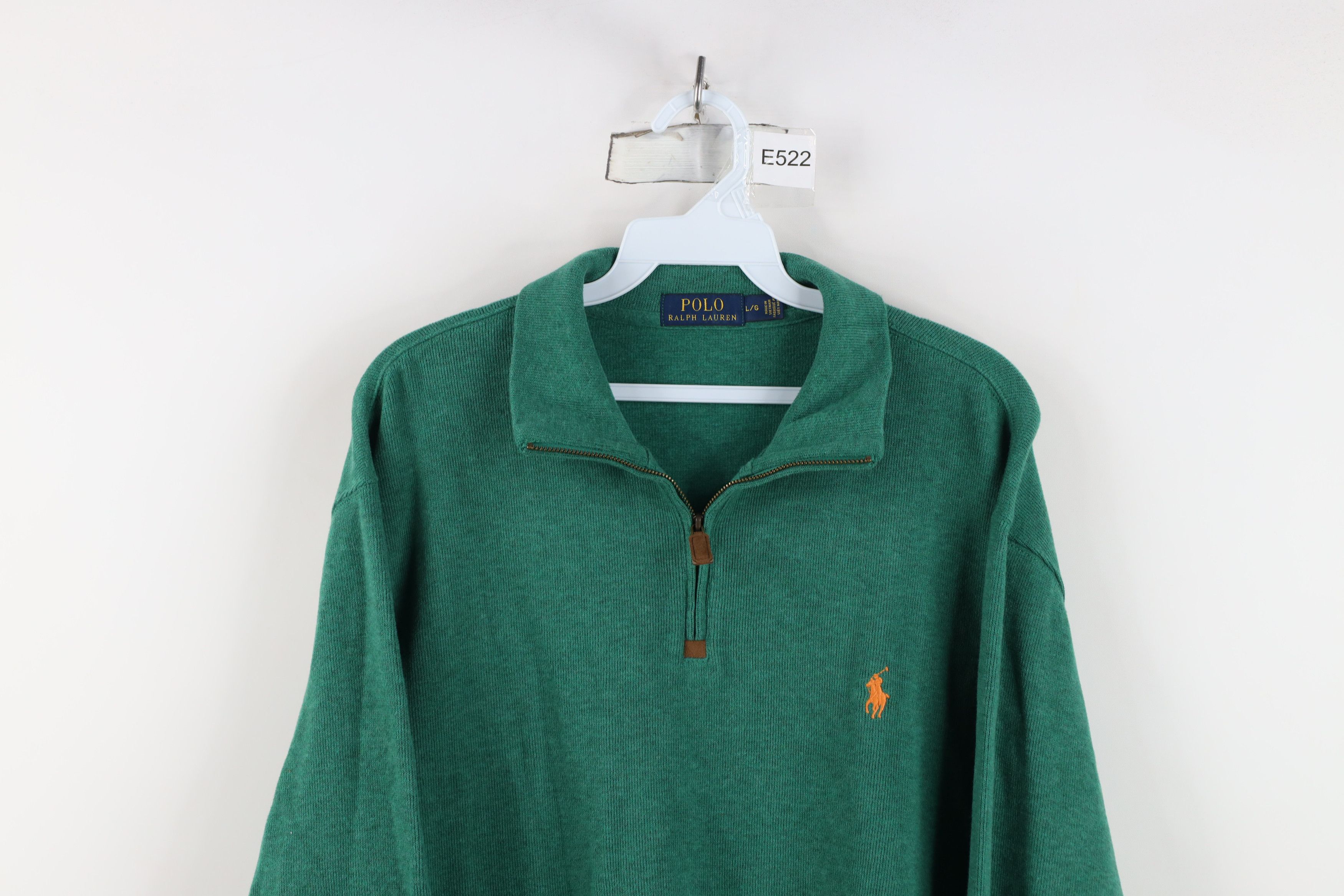 Ralph Lauren Vintage Ralph Lauren Ribbed Knit Half Zip Pullover Sweater Size US XL / EU 56 / 4 - 2 Thumbnail