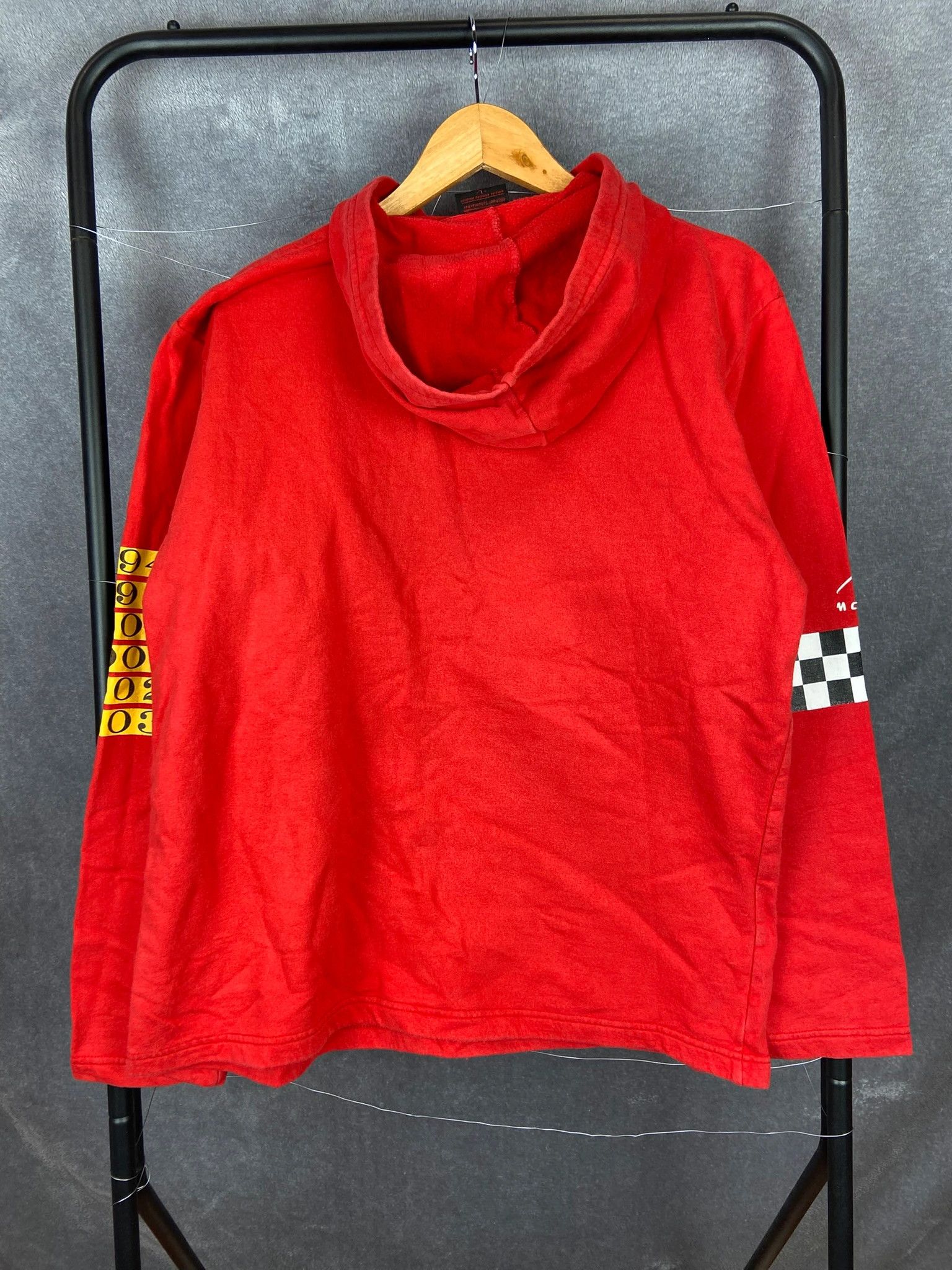Formula 1 Bluza Schumacher F1 czerwony hoodie spellout vintage 2003 L Size US L / EU 52-54 / 3 - 6 Thumbnail