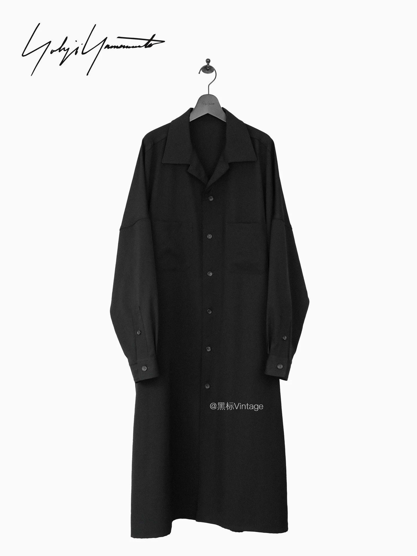 Yohji Yamamoto Yohji 23AW Vintage Wool Long Shirt Coat (Men's New) Size US S / EU 44-46 / 1 - 1 Thumbnail