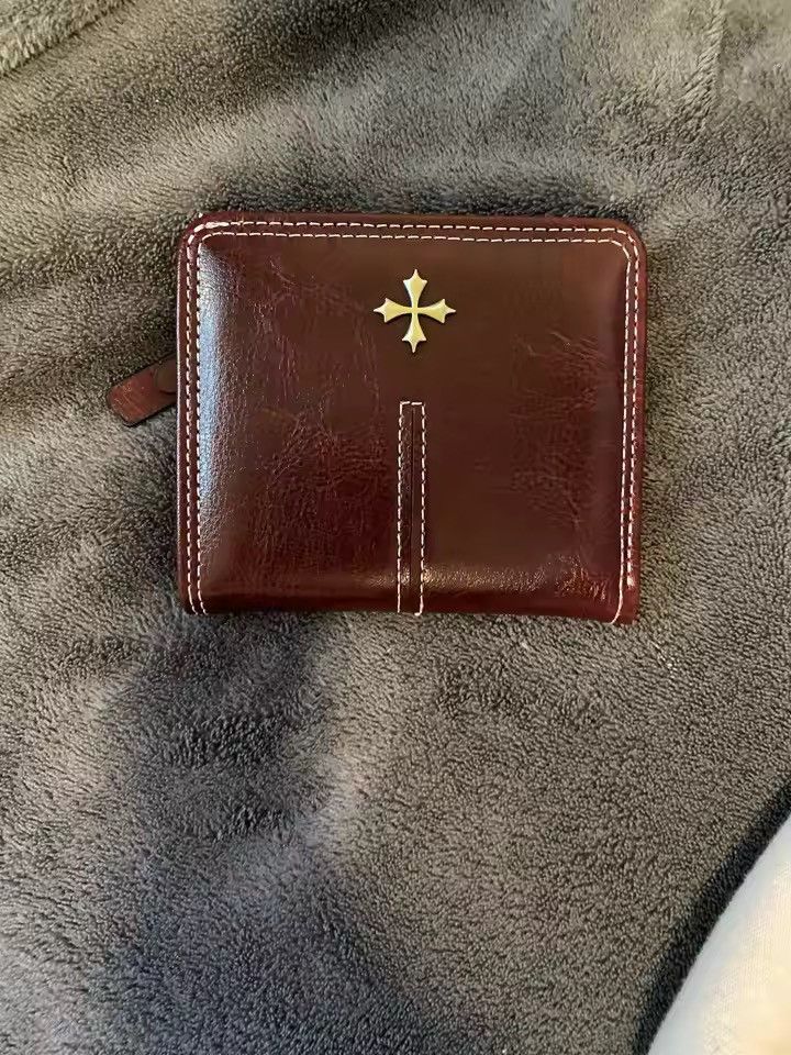 Japanese Brand Mitsuoka x Eno Y2K Leather Cross Wallet (burgundy) Size ONE SIZE - 1 Thumbnail