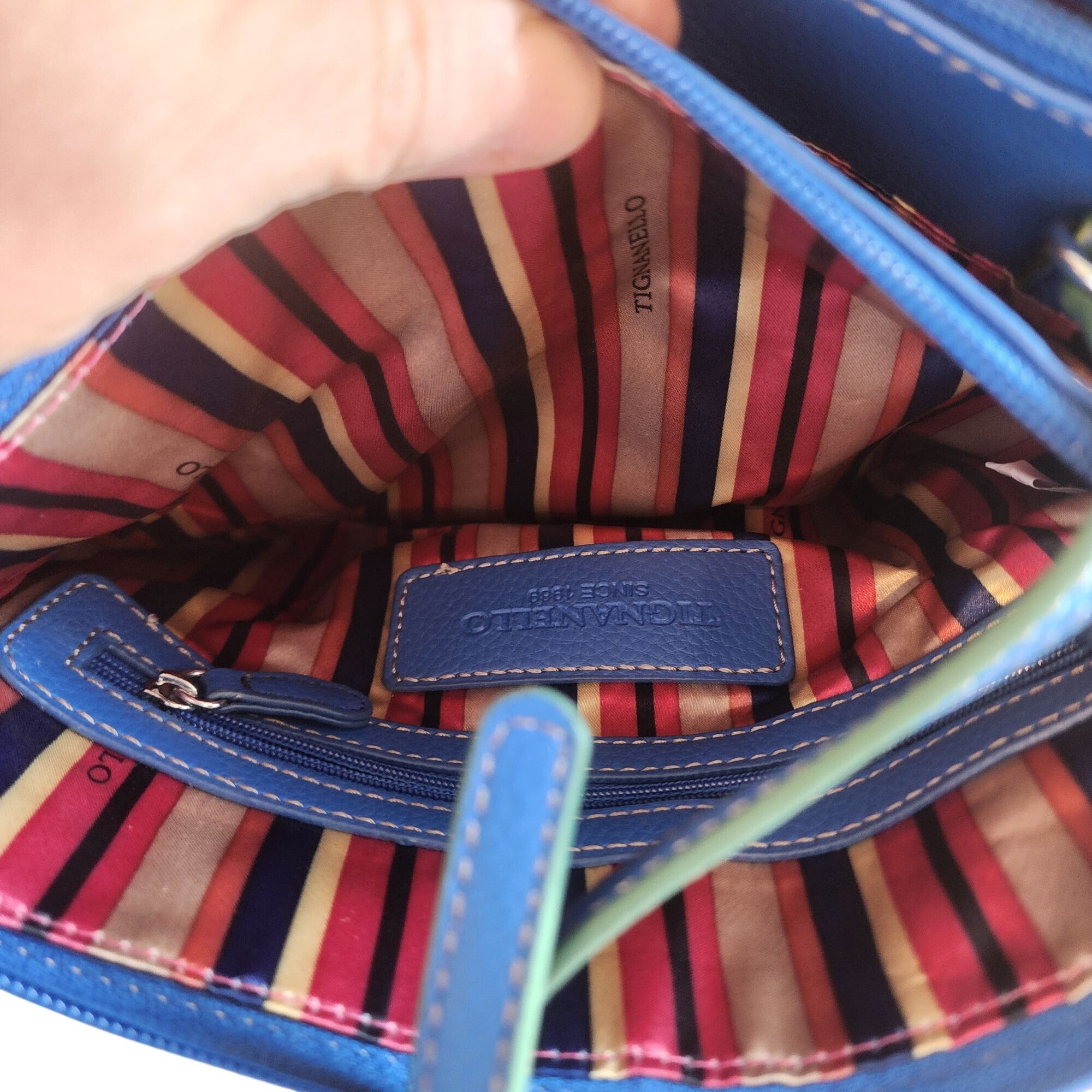 Other Tignanello Blue Leather Crossbody Purse Size ONE SIZE - 10 Thumbnail