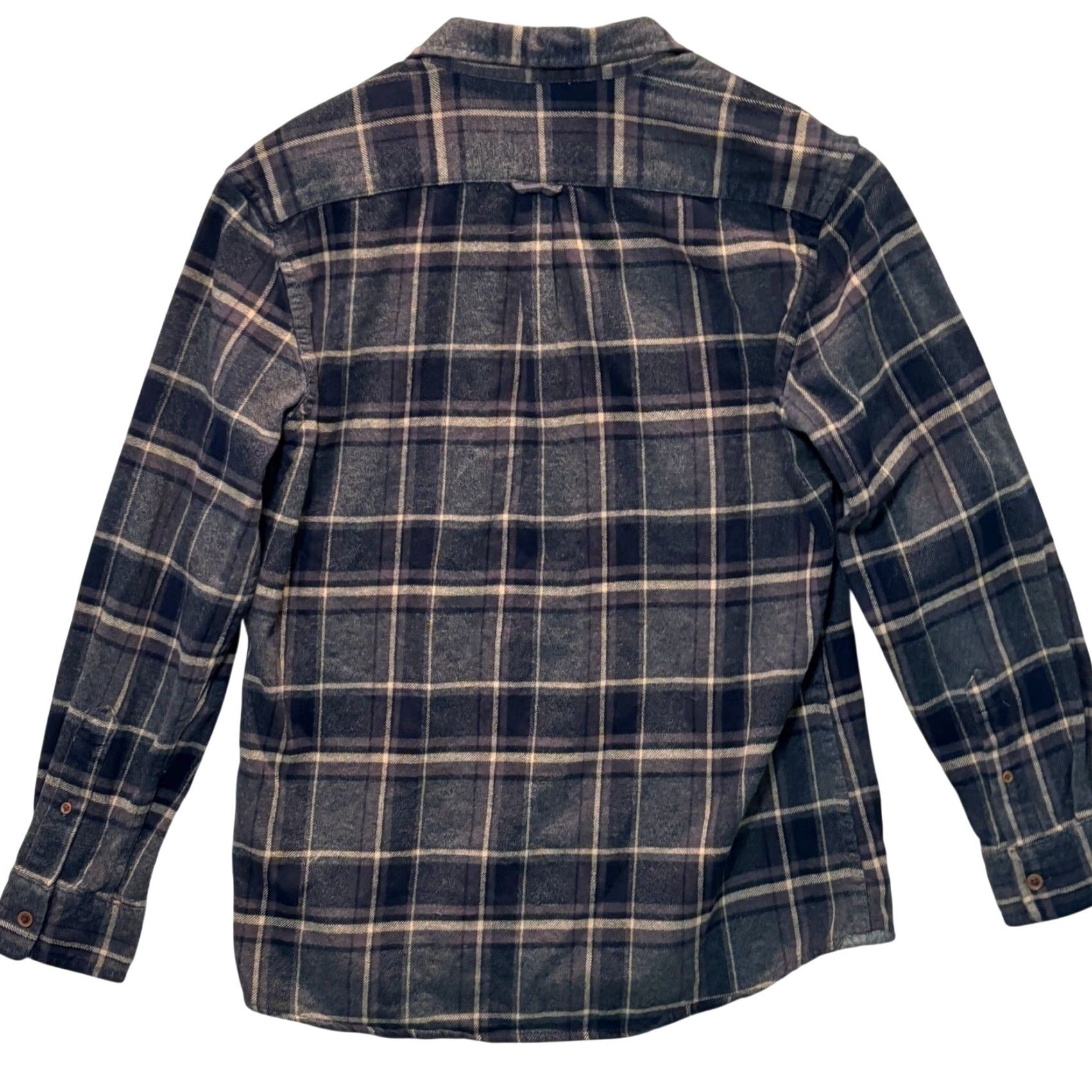 Grayers Grayers Shirt Mens Large Purple Gray Plaid Heritage Flannel Cotton Button Up Size US L / EU 52-54 / 3 - 2 Thumbnail