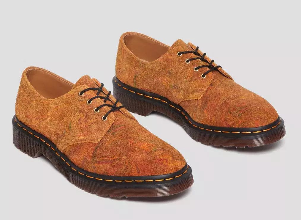 Dr. Martens DR. MARTENS THE SMITHS MARBLED SUEDE SHOES Size US 9 / EU 42 - 5 Thumbnail