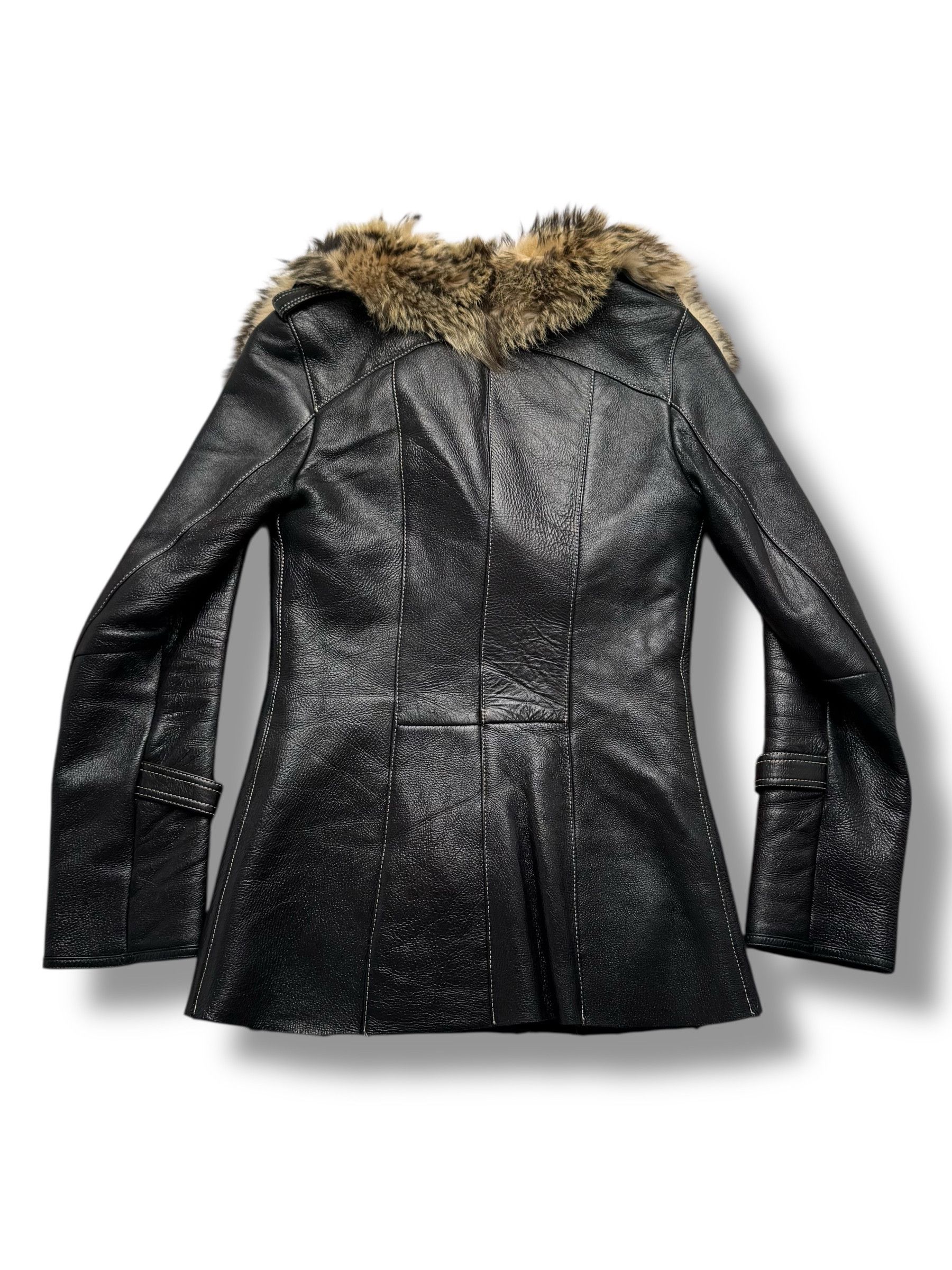 Vintage 90's Real Sheepskin Coat(V255) Size XS / US 0-2 / IT 36-38 - 6 Thumbnail