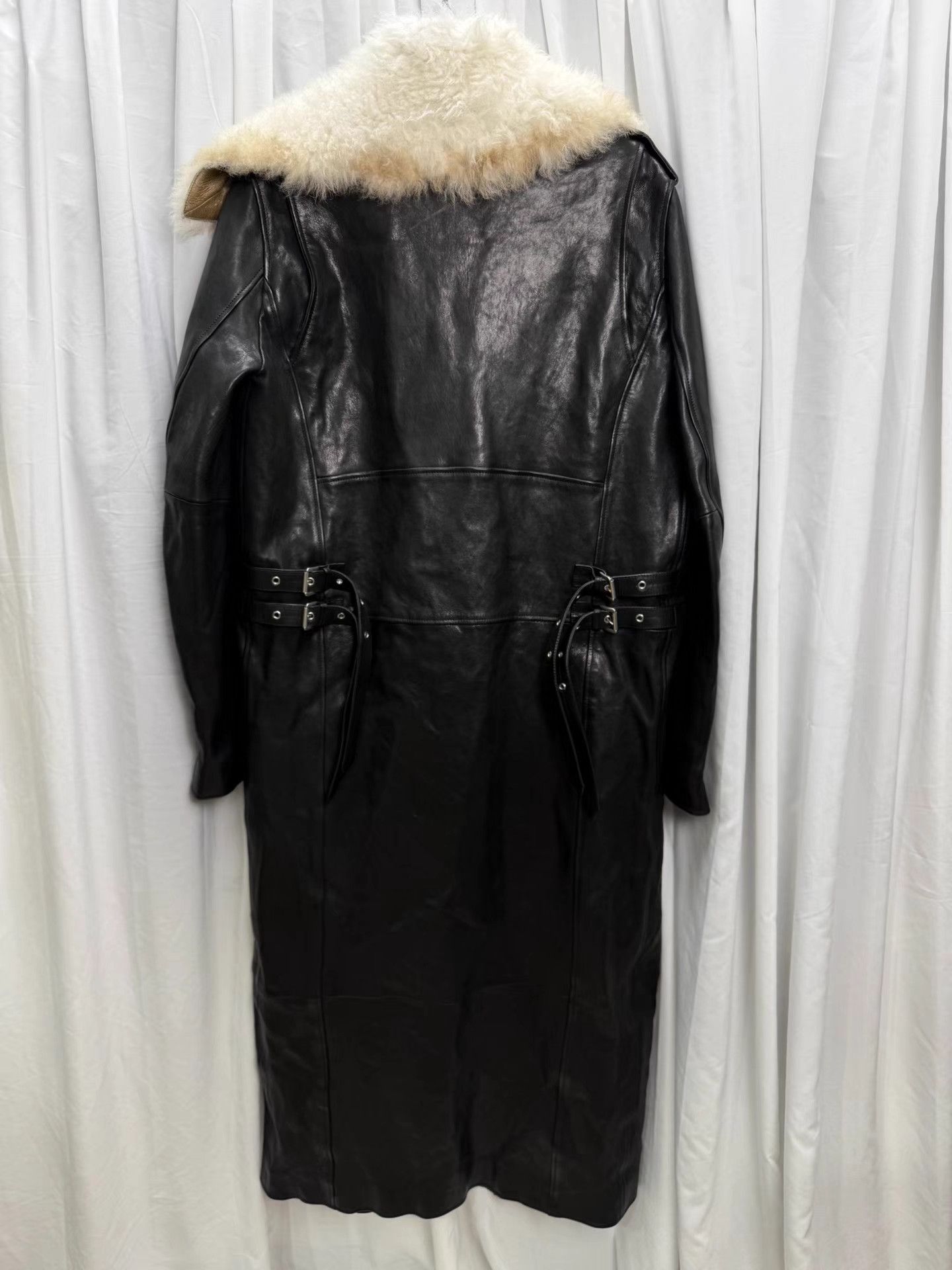 Ann Demeulemeester Ann Demeulemeester 24AW Extra Long Biker Coat K20 Size US M / EU 48-50 / 2 - 2 Thumbnail