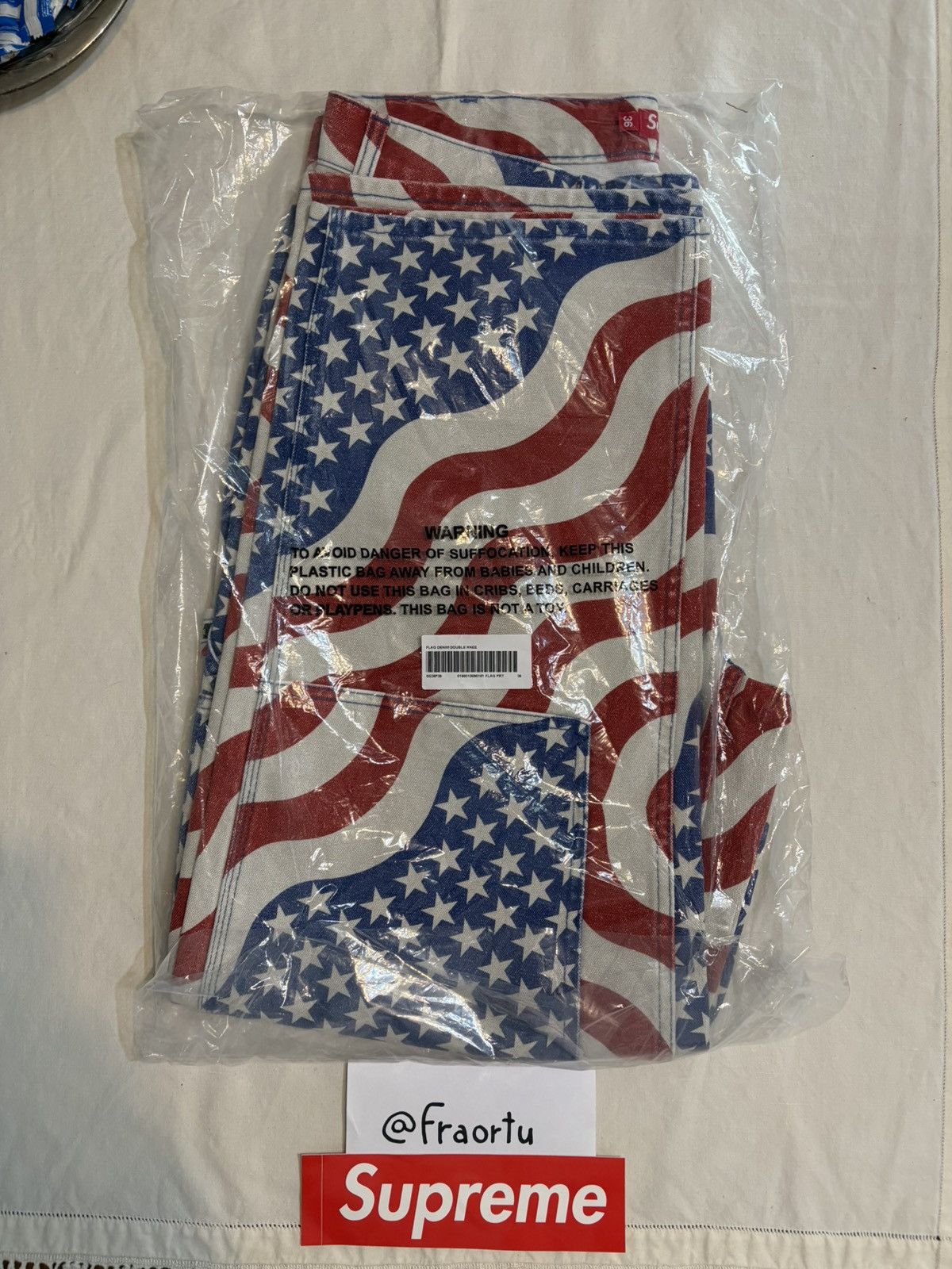 Supreme Flag Double Knee Painter Pant - Size:36 Size US 36 / EU 52 - 9 Thumbnail