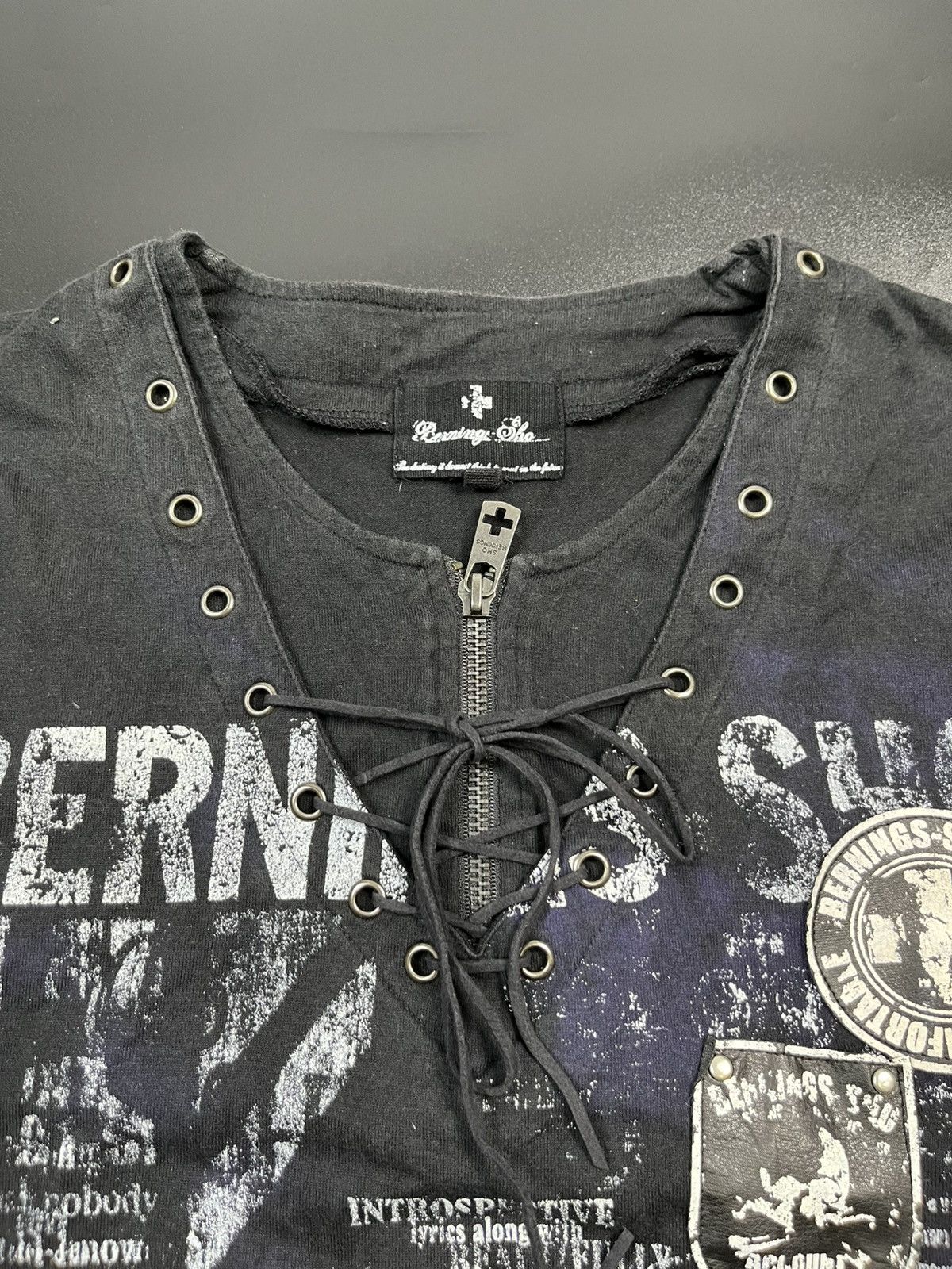 If Six Was Nine × Japanese Brand × Le Grande Bleu (L.G.B.) Japanese Bernings sho Skulls Cross double layers Size US M / EU 48-50 / 2 - 6 Thumbnail