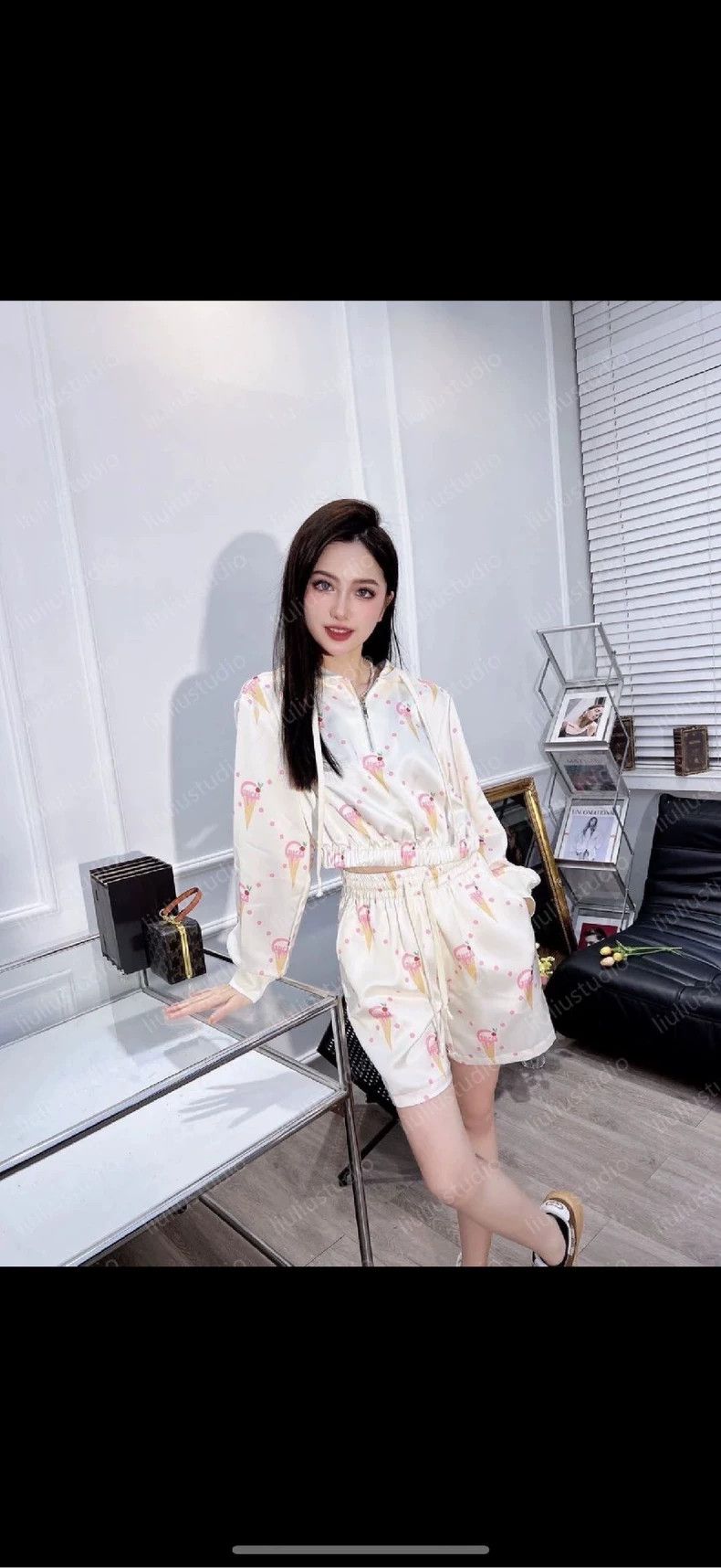 Gucci Gucci Ice cream full-print silk shorts 2502-Nextarrow Size US 30 / EU 46 - 9 Thumbnail