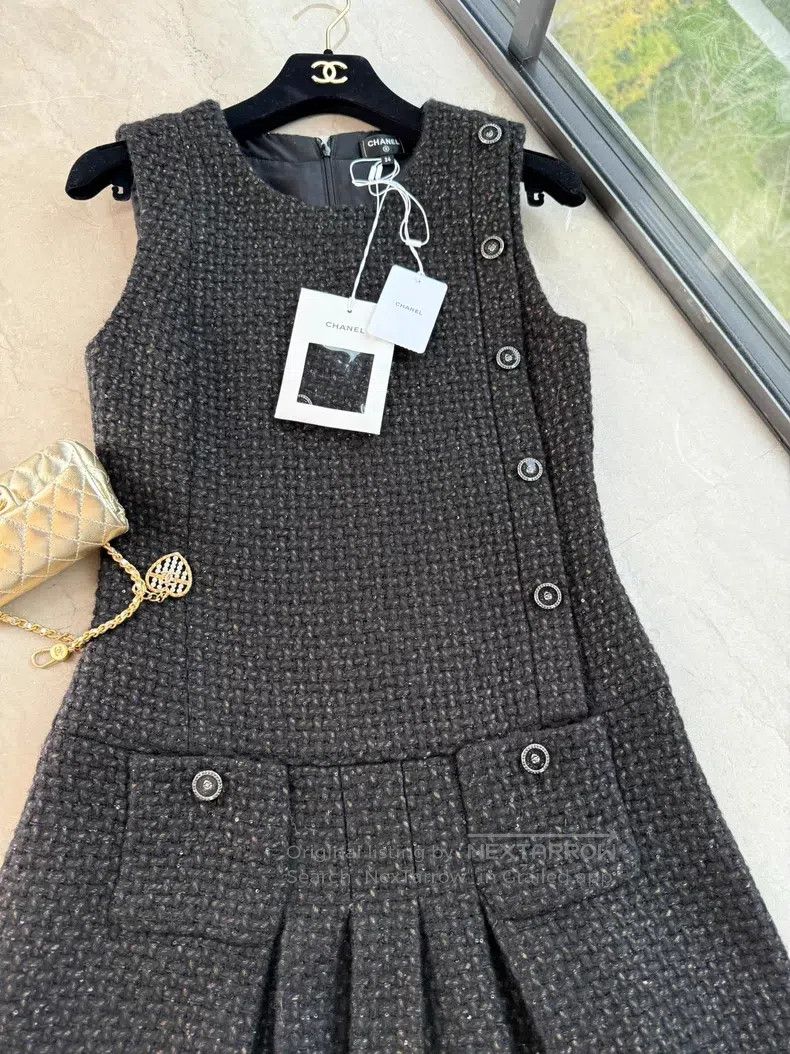 Chanel Chanel Pleated dress Size XXS / US 00 / IT 34 - 2 Thumbnail