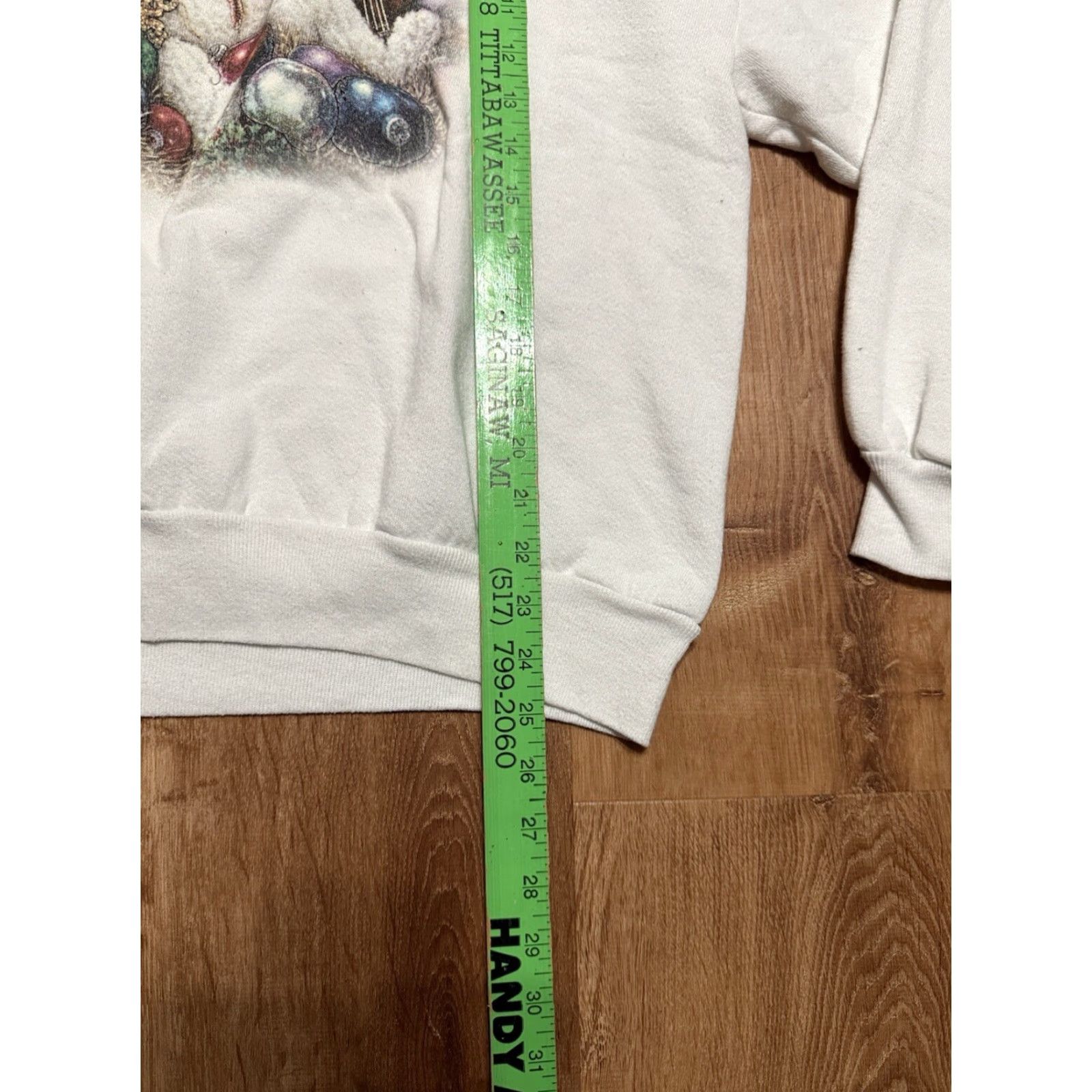 Jerzees VINTAGE Teddy Bear Crewneck Sweater Grandma Sweater Cute White Womens Large JERZEES Crew Neck 90s Animals Pullover DIY? Size L / US 10 / IT 46 - 8 Thumbnail