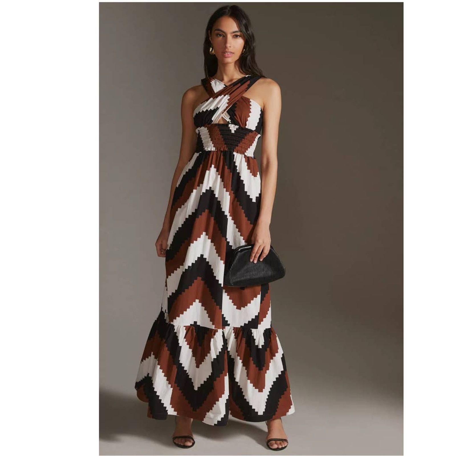 Anthropologie New Anthropologie Plenty by Tracy Reese Printed Halter Maxi Size XS / US 0-2 / IT 36-38 - 1 Thumbnail