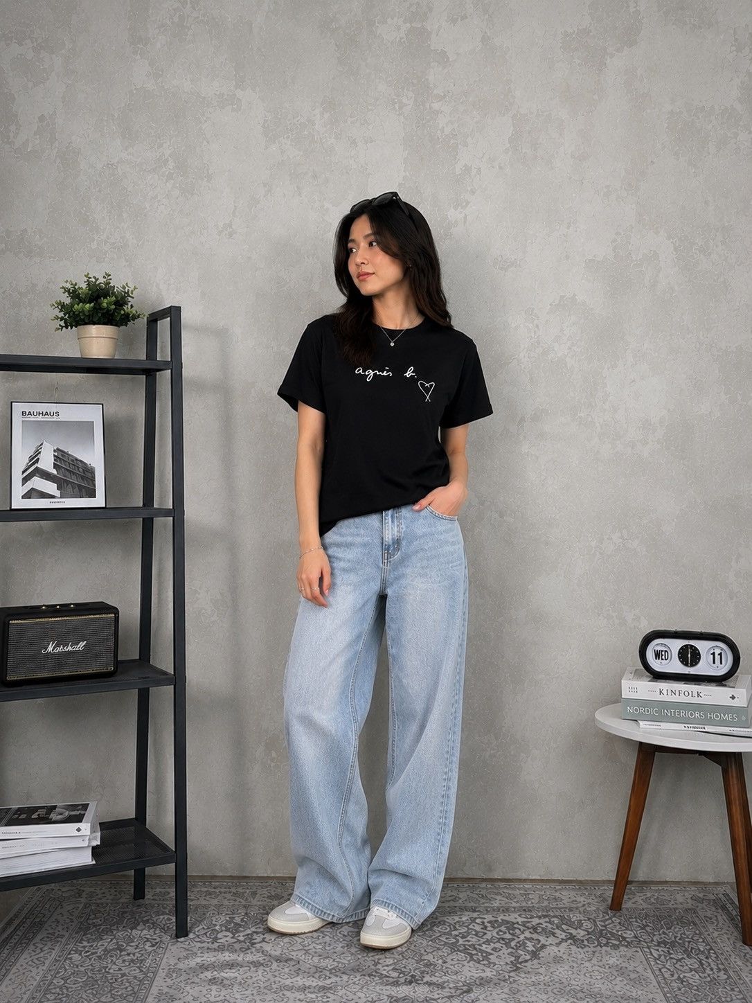 agnes b. Agnes B Homme Love Logo T-Shirt Minimalist Parisian Size US M / EU 48-50 / 2 - 2 Thumbnail