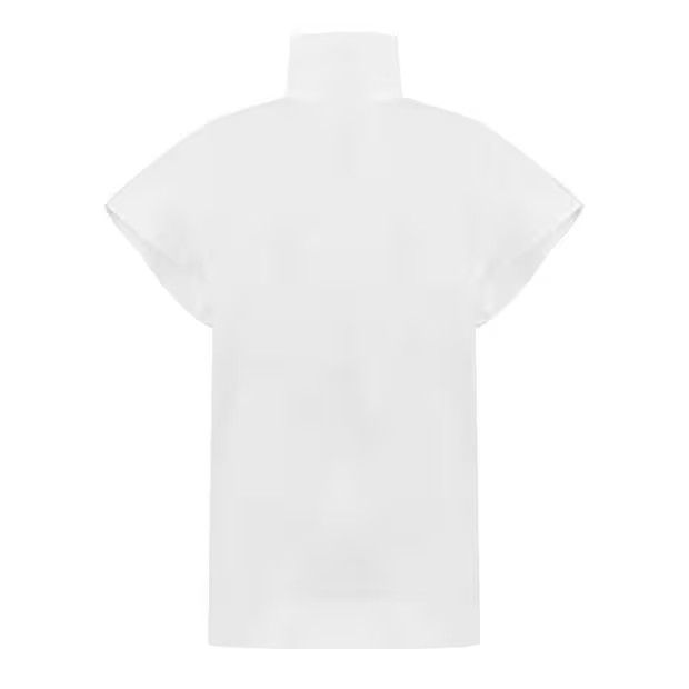 Balenciaga o1g2r1mq0924 Oversized Shirts in White & Black Size S / US 4 / IT 40 - 2 Thumbnail