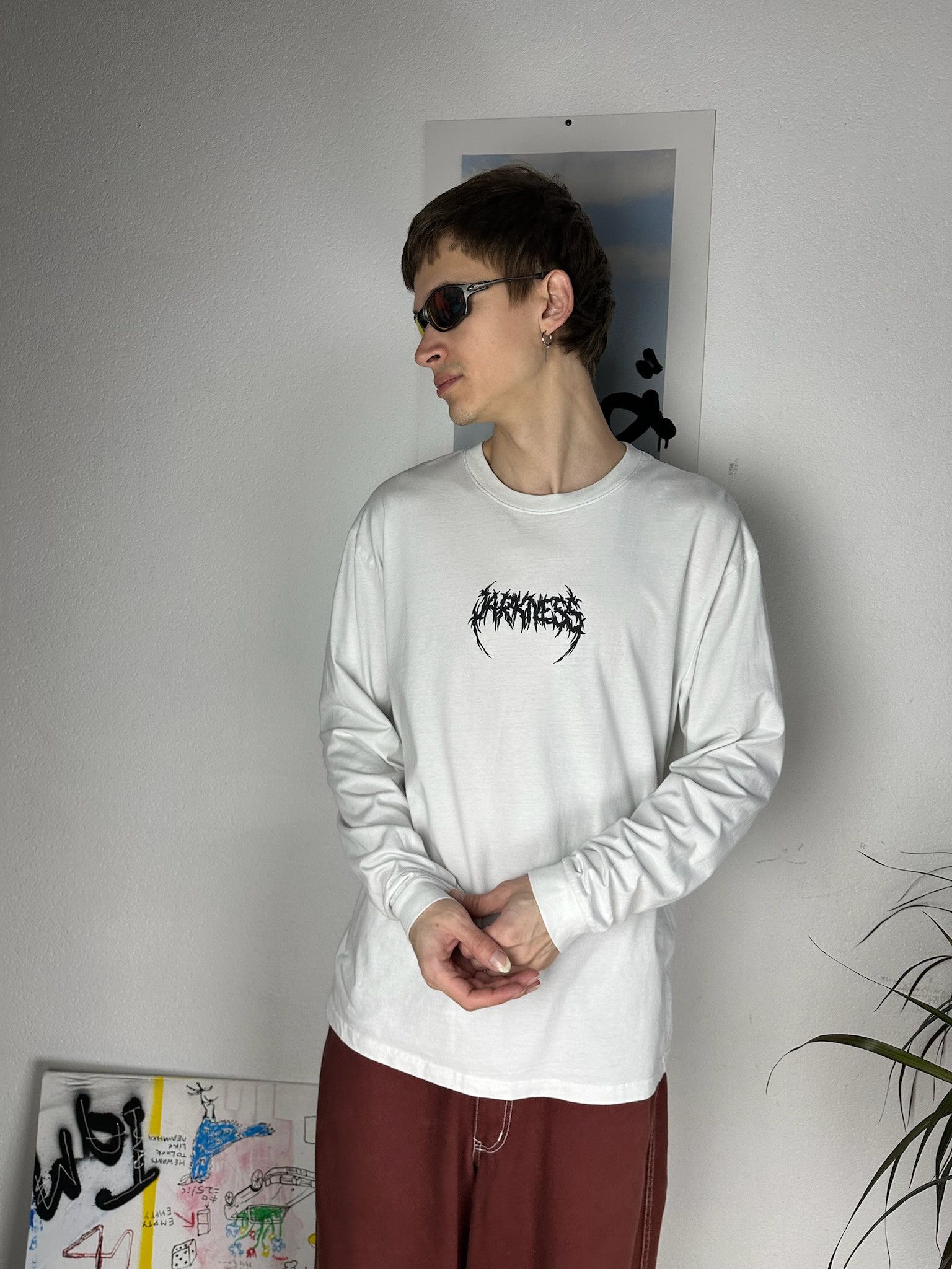 Tribal Streetwear Rare Vintage 00s Tribal Long Sleeve Tatoo Rave Rock Metal Size US L / EU 52-54 / 3 - 7 Thumbnail