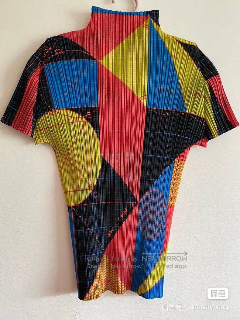 Issey Miyake Issey Miyake Geometric Pattern Top Size L / US 10 / IT 46 - 1 Thumbnail
