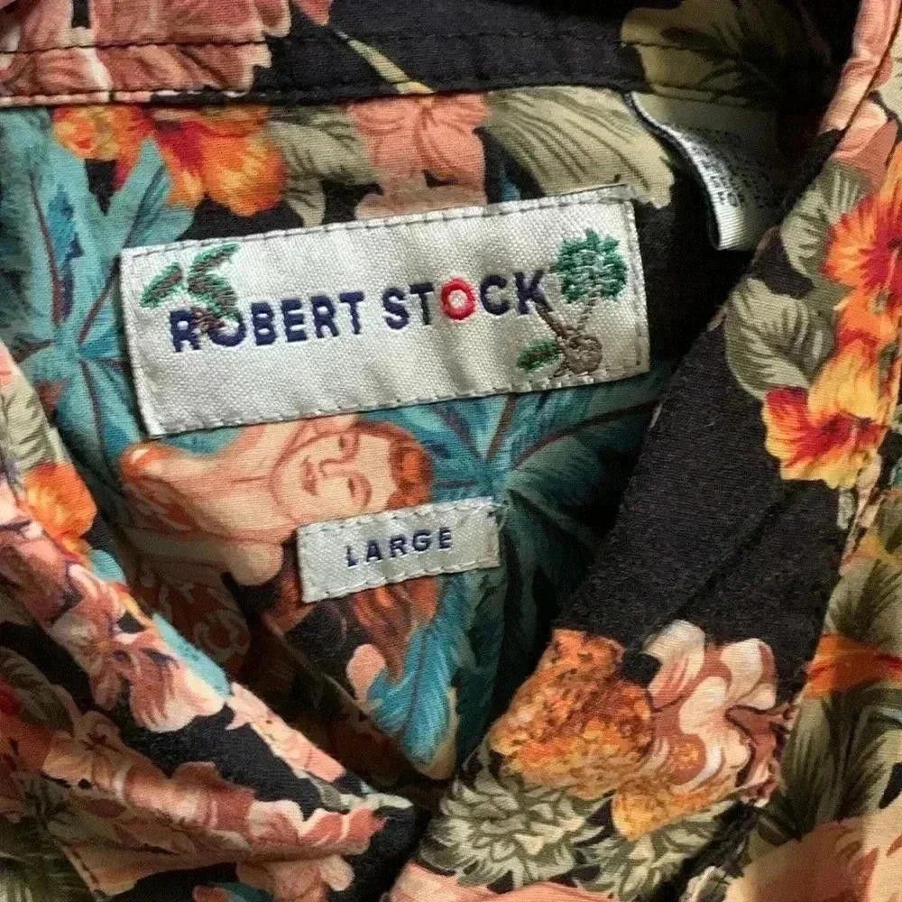 Designer Vintage men’s Absolutor Hawaiian Aloha pinup girl hula shirt Size US L / EU 52-54 / 3 - 4 Thumbnail