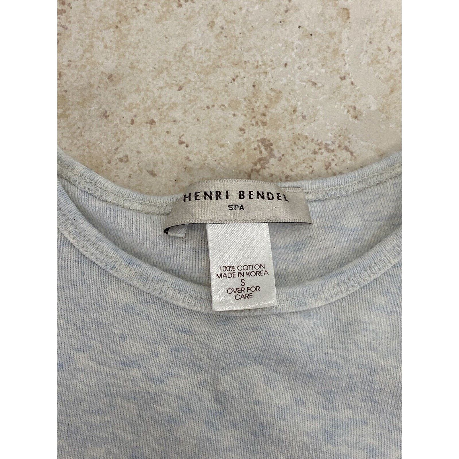 Henri Bendel Henri Bendel Spa Gray Solid Short Sleeve T-Shirt S Casual Size S / US 4 / IT 40 - 6 Thumbnail