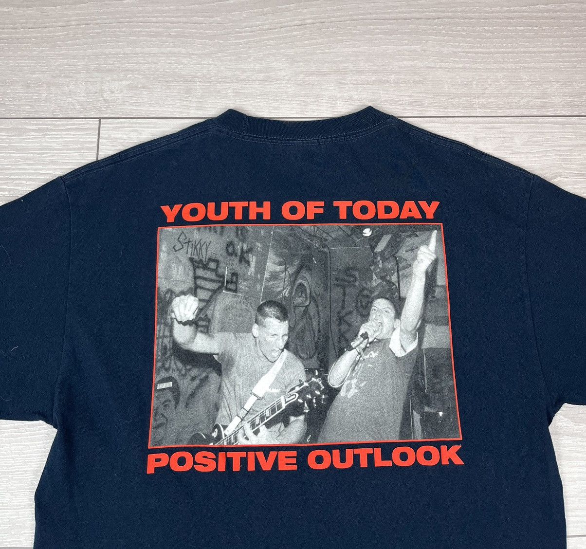 Band Tees Youth Of Today Positive Outlook Vintage 00s Band T Shirt Size US L / EU 52-54 / 3 - 9 Thumbnail