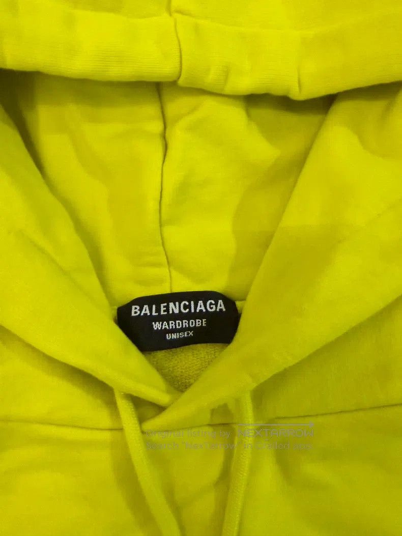 Balenciaga Balenciaga Logo Print Yellow Sweatshirt Size US S / EU 44-46 / 1 - 3 Thumbnail