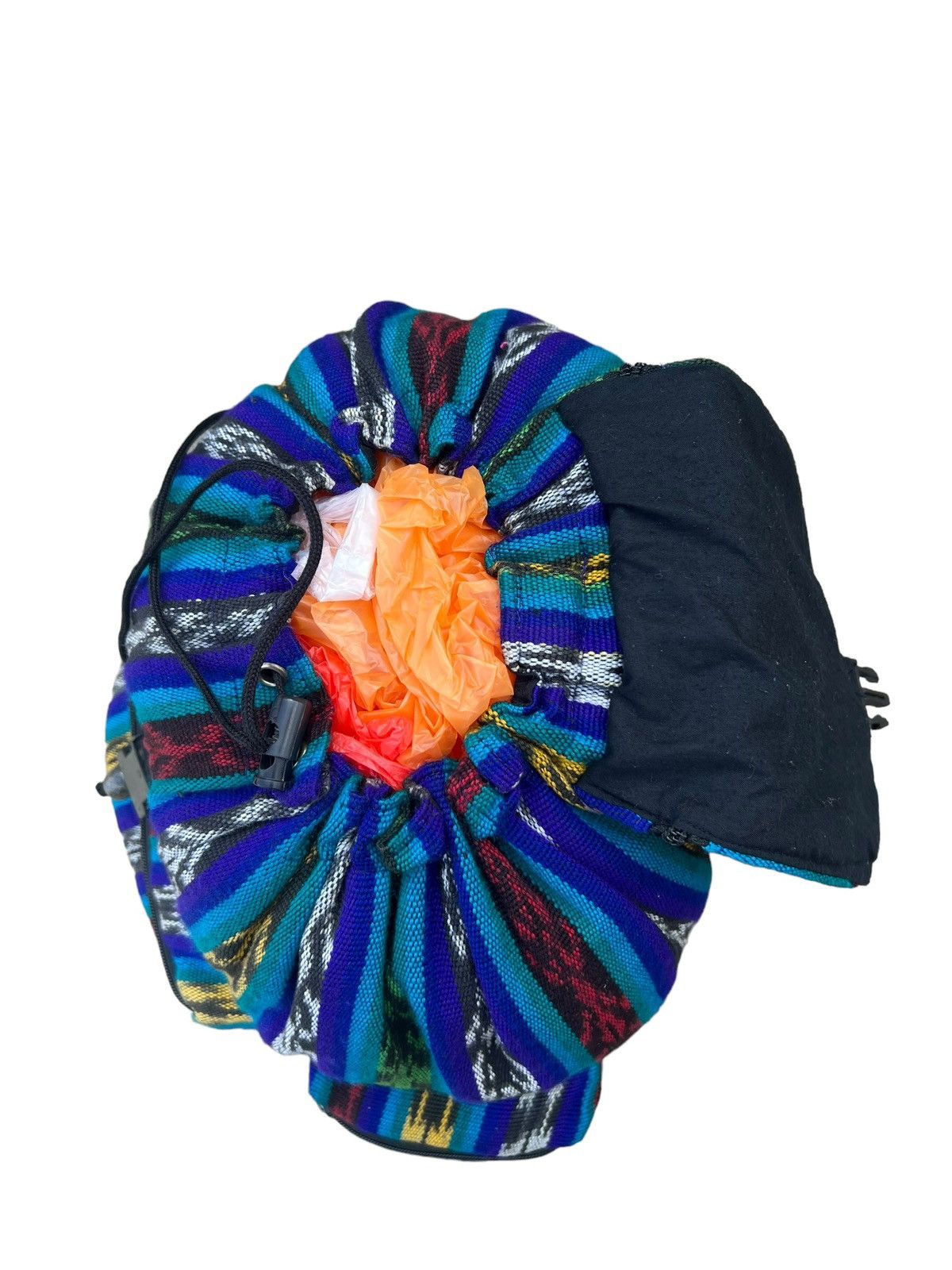 Vintage Vintage Guatemalan Multi Pocket Woven Backpack Bag Size ONE SIZE - 15 Thumbnail