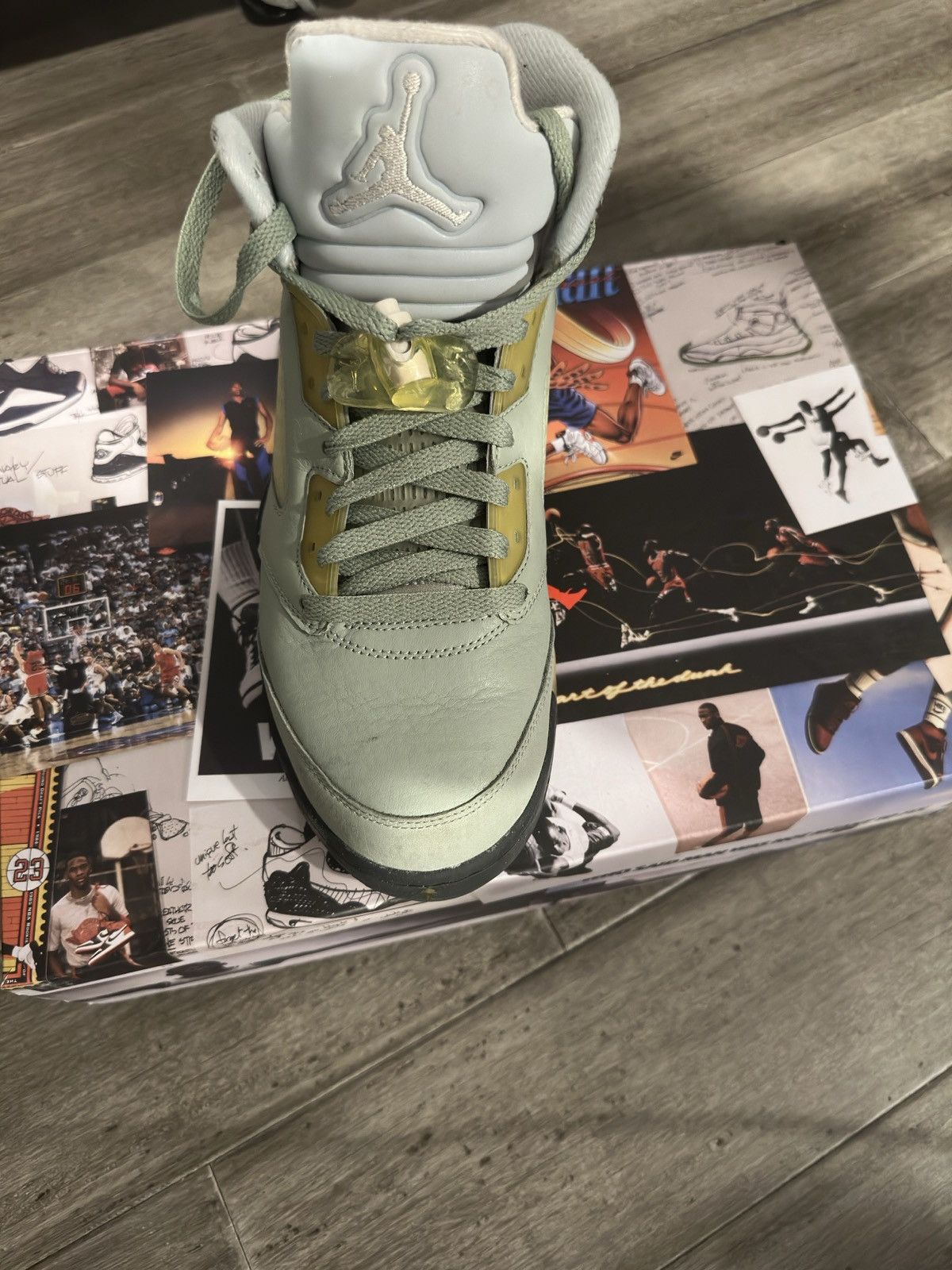 Jordan Brand × Nike Jade Green Air Jordan 5 Size US 8.5 / EU 41-42 - 4 Thumbnail