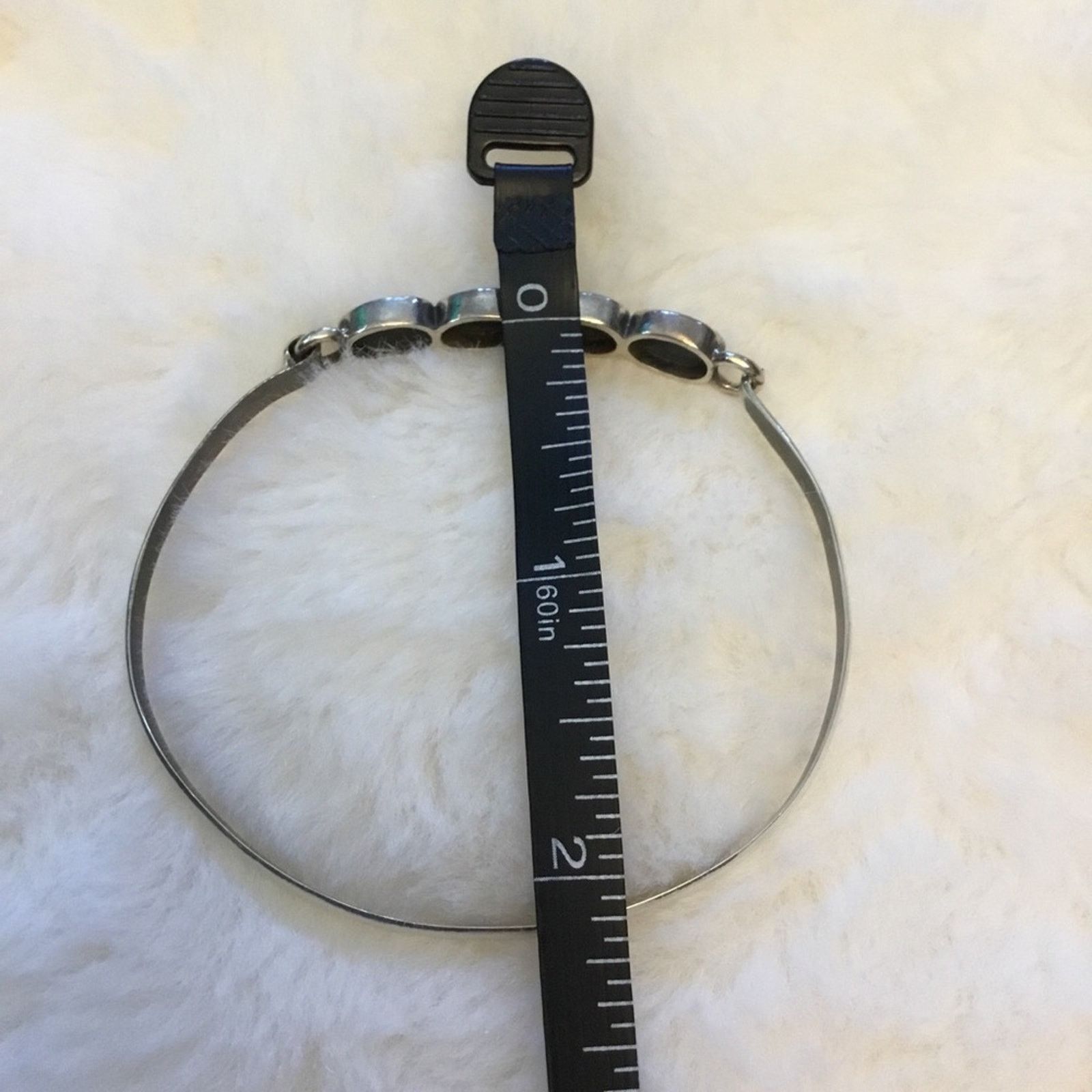 Other Silver Blue Stones Bracelet Size ONE SIZE - 7 Thumbnail