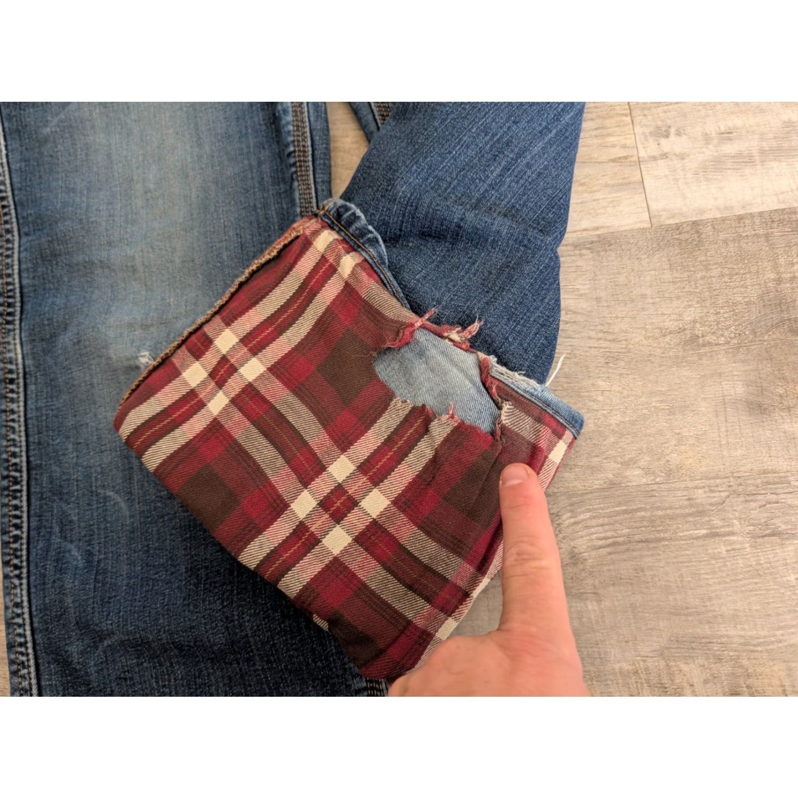 Carhartt Carhartt Jeans Womens 14 Regular Fit Denim Straight 36x31 Blue Cotton Polyester Spandex Lined Flannel Workwear 5-Pocket Size 36" / US 14 / IT 50 - 6 Thumbnail