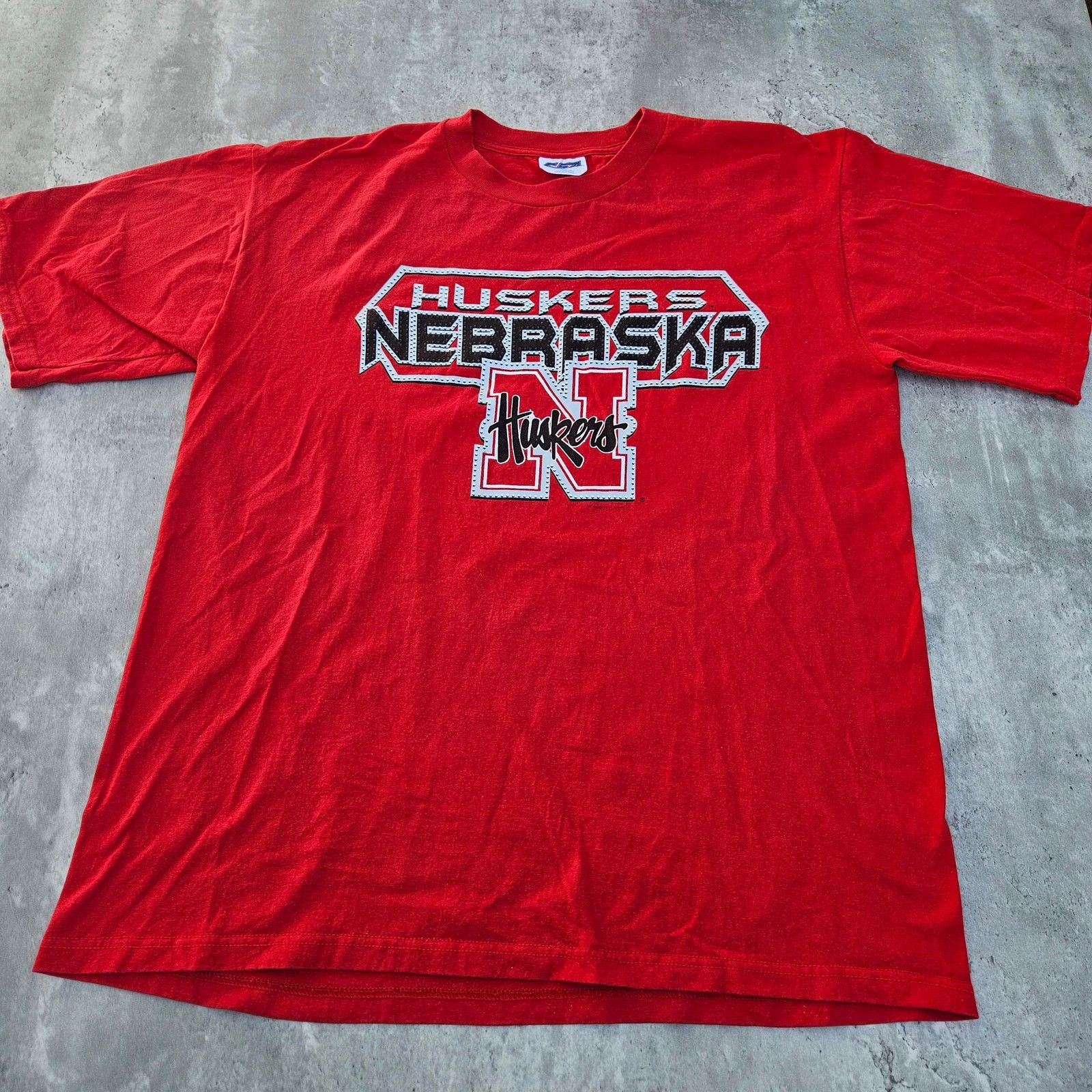 CSA Vintage Y2K Nebraska Huskers T-Shirt Size XL Raised Graphic Size US XL / EU 56 / 4 - 1 Thumbnail