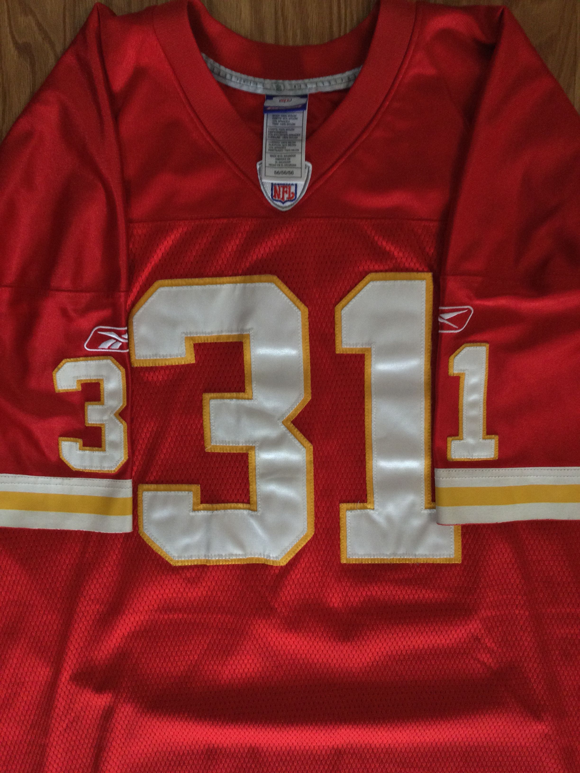 Reebok Authentic Kansas City Chiefs Priest Holmes Reebok NFL Jersey Size US XXL / EU 58 / 5 - 5 Thumbnail