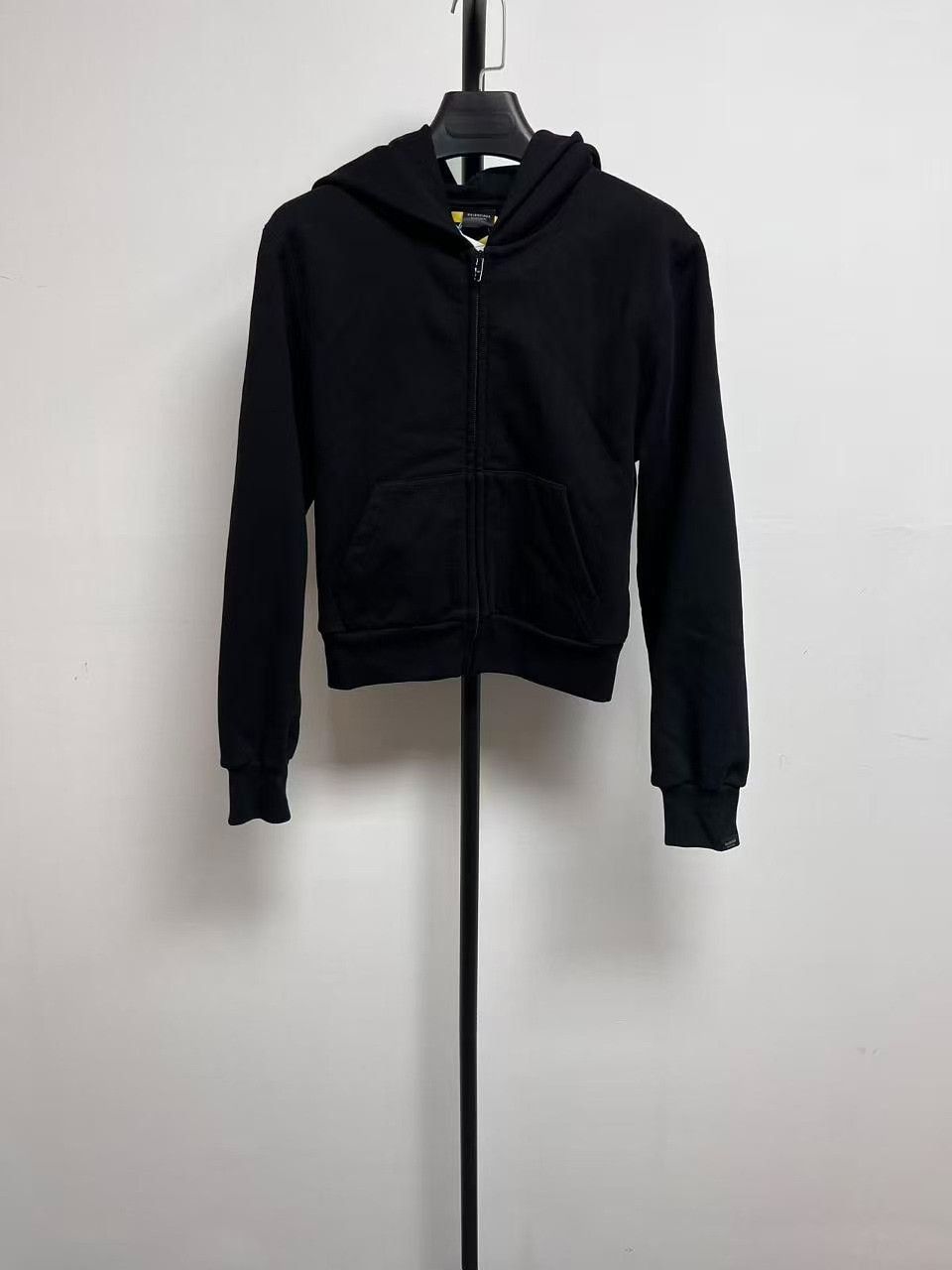 Balenciaga Balenciaga Solid Short Hooded Zip Jacket Size L / US 10 / IT 46 - 1 Thumbnail