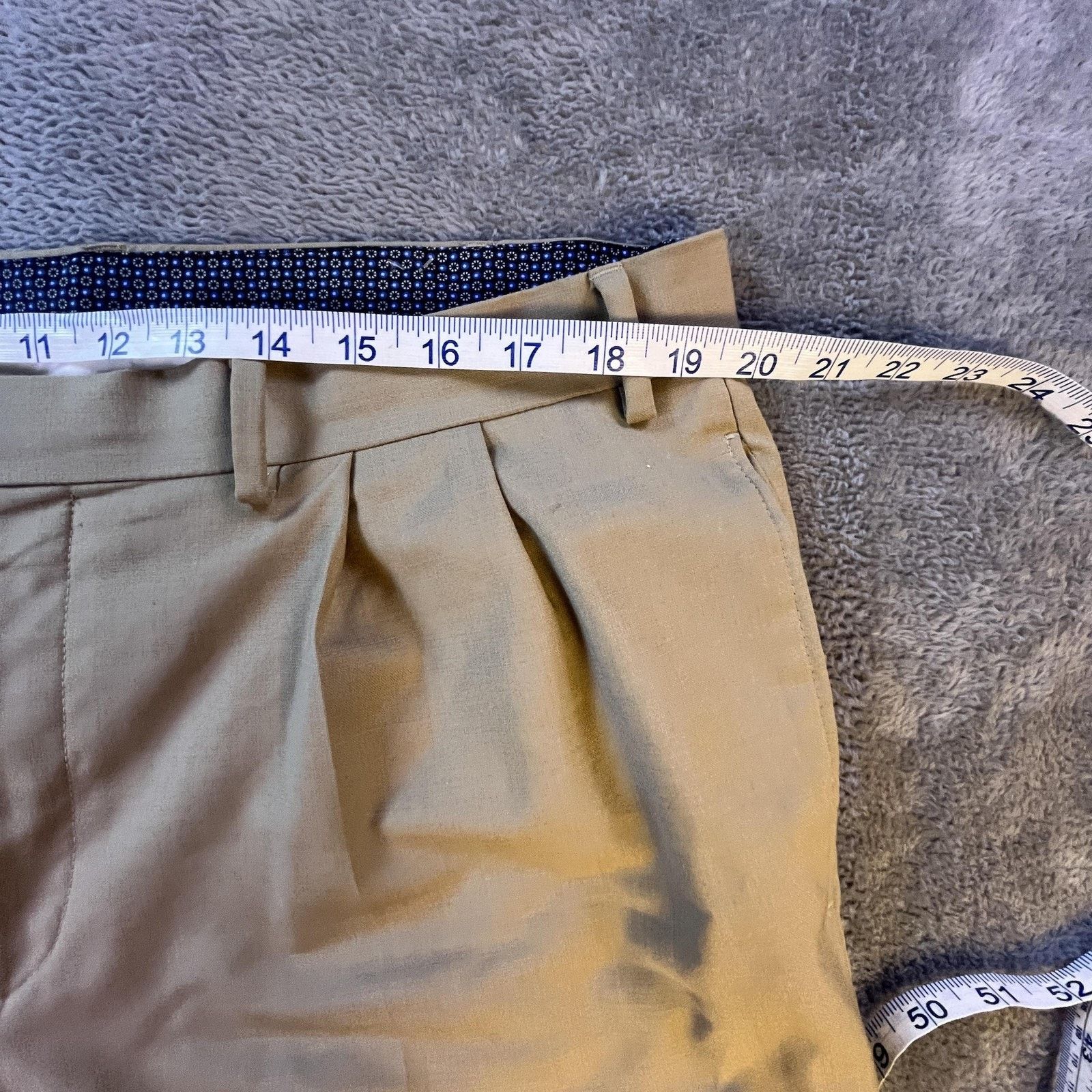 Lauren Ralph Lauren Ralph Lauren Mens Pants Trousers 38x30 Khaki Pleated Wool Size 38R - 4 Thumbnail
